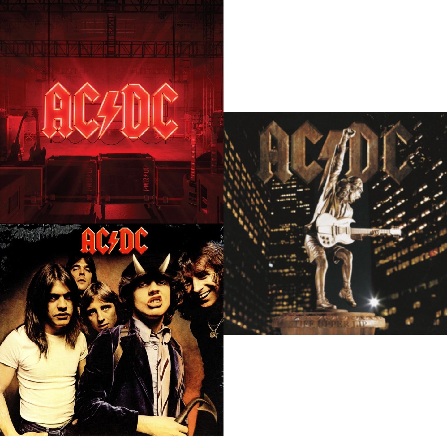 Ac/Dc - Power Up (180G/Gatefold Jacket/Inner Sleeve) & Highway To Hell (180G) & Stiff Upper Lip (180G) - LP Vinyl Bundle