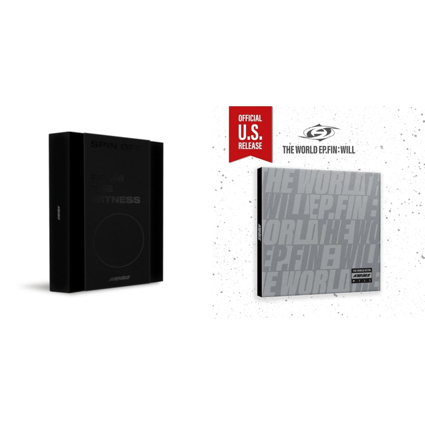 Ateez - Spin Off : From The Witness (Witness Version) (Limited) & World Ep.Fin : Will - (Digipak) (Us Basic) - CD Bundle