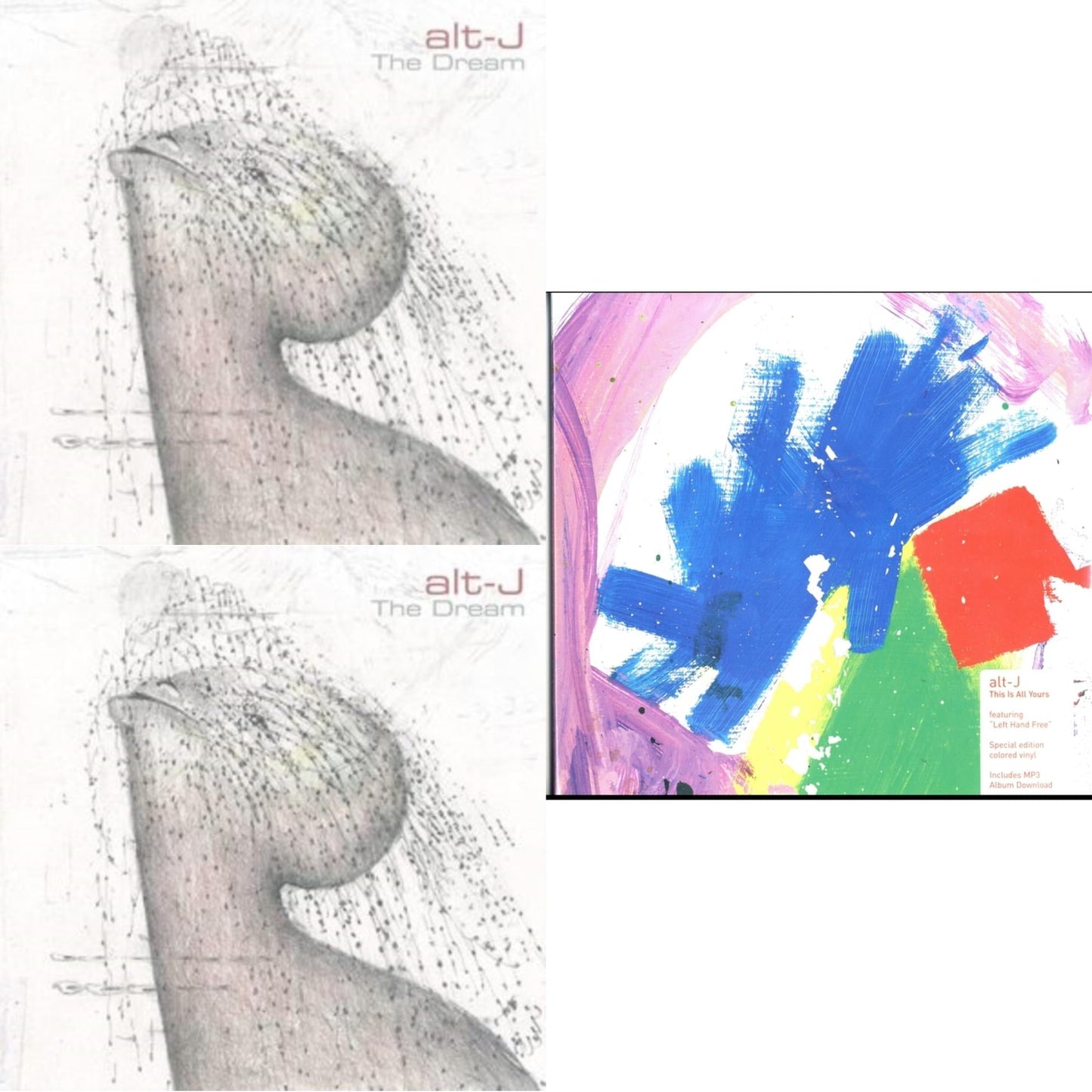 Alt-J - Dream (Milky Clear LP Vinyl) (I) & Dream & This Is All Yours (Neon Yellow LP Vinyl)