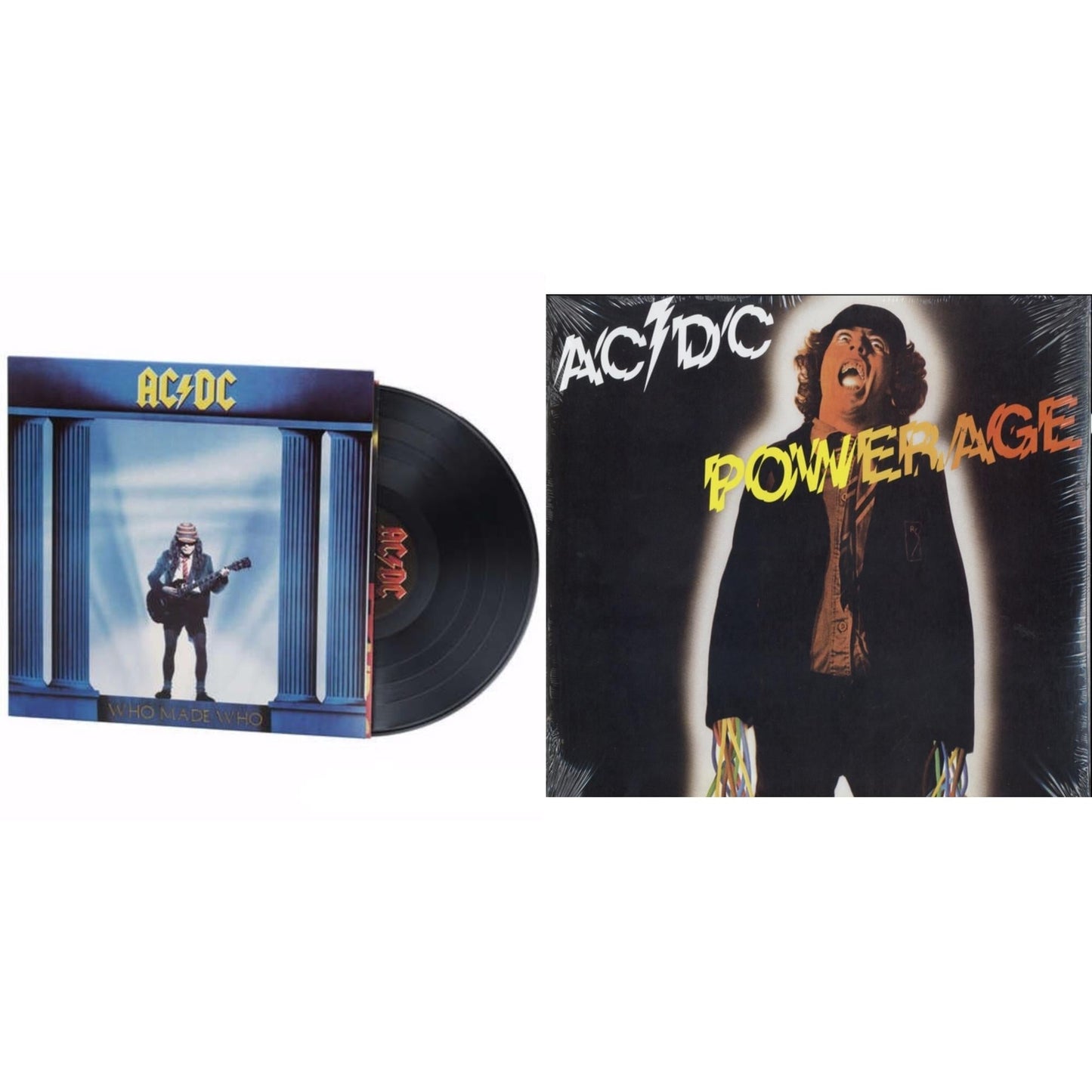 Ac/Dc - Powerage (180G) & Who Made Who (180G) - LP Vinyl Bundle