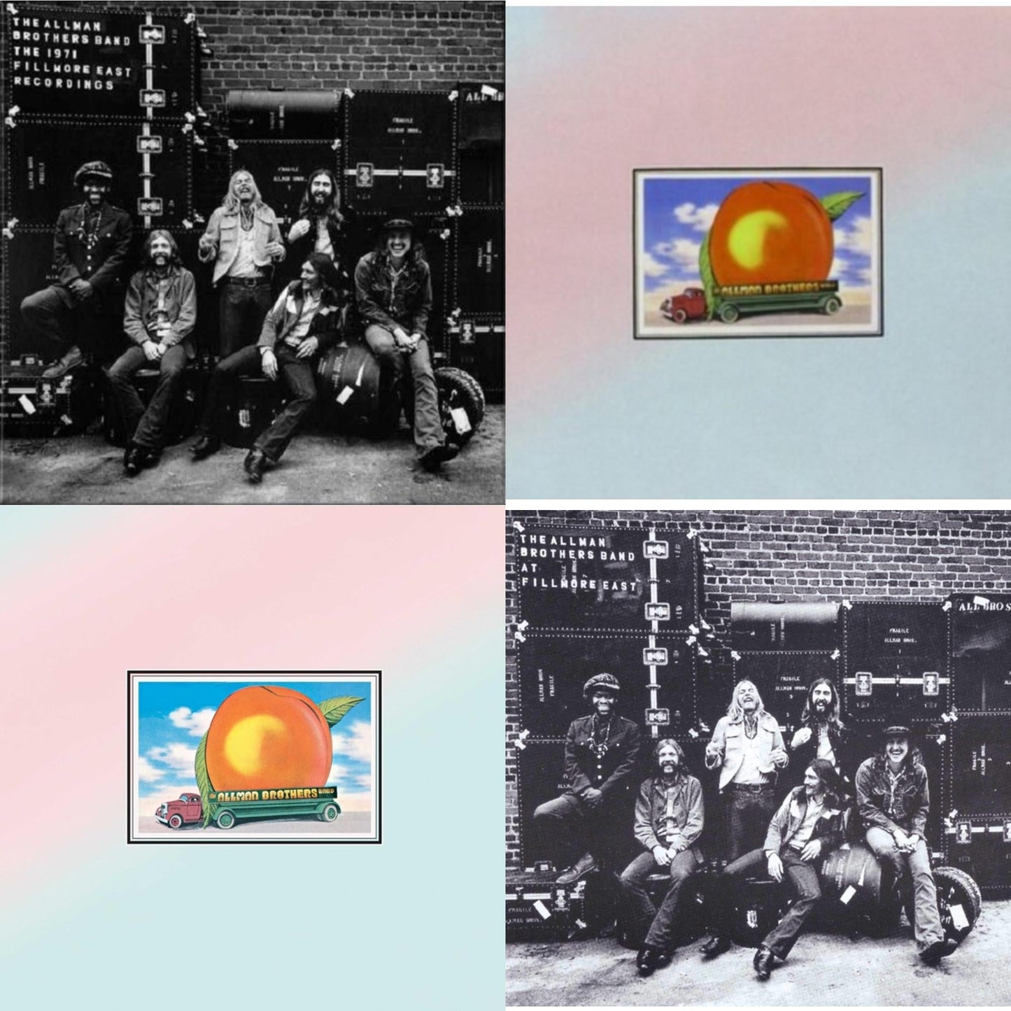Allman Brothers Band - At Fillmore East (2LP) & Eat A Peach (Light Pink & Light Blue LP Vinyl) & Eat A Peach (2LP) & Live At Fillmore East