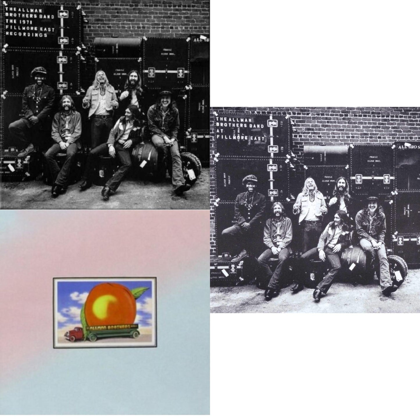 Allman Brothers Band - At Fillmore East (2LP) & Eat A Peach (Light Pink & Light Blue LP Vinyl) & Live At Fillmore East
