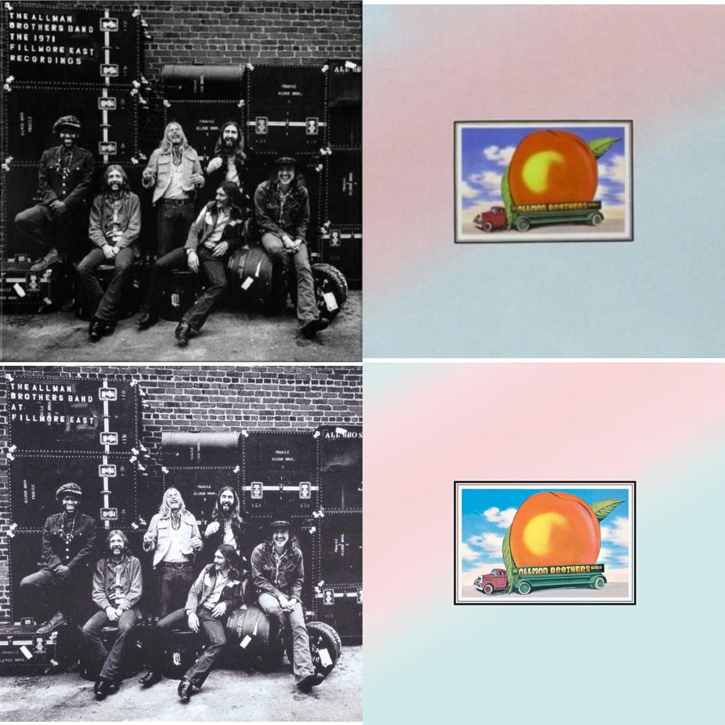 Allman Brothers Band - At Fillmore East (2LP) & Eat A Peach (Light Pink & Light Blue LP Vinyl) & Live At Fillmore East & Eat A Peach (2LP)