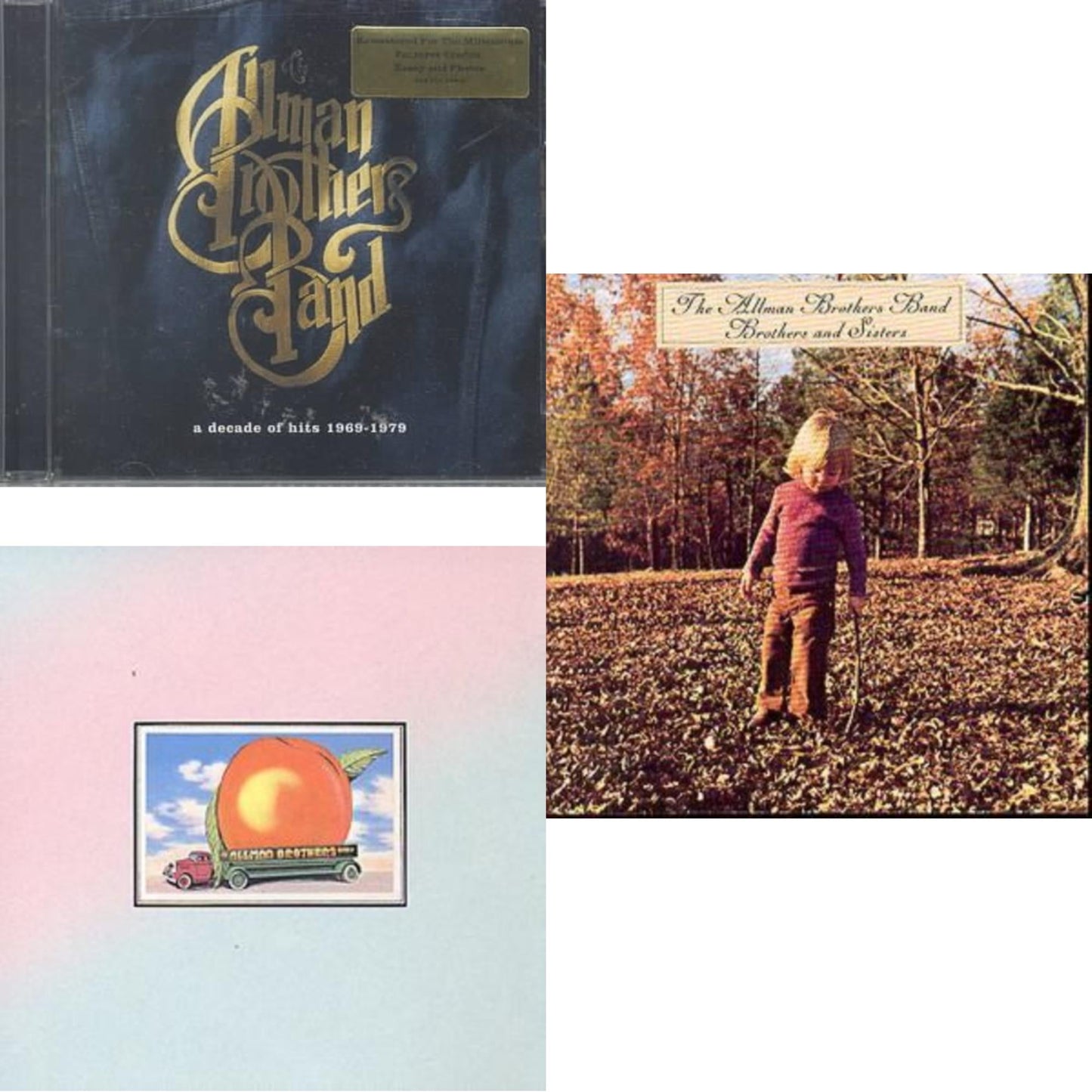 Allman Brothers Band - Decade Of Hits 1969 - 1979 & Eat A Peach & Brothers & Sisters - CD Bundle