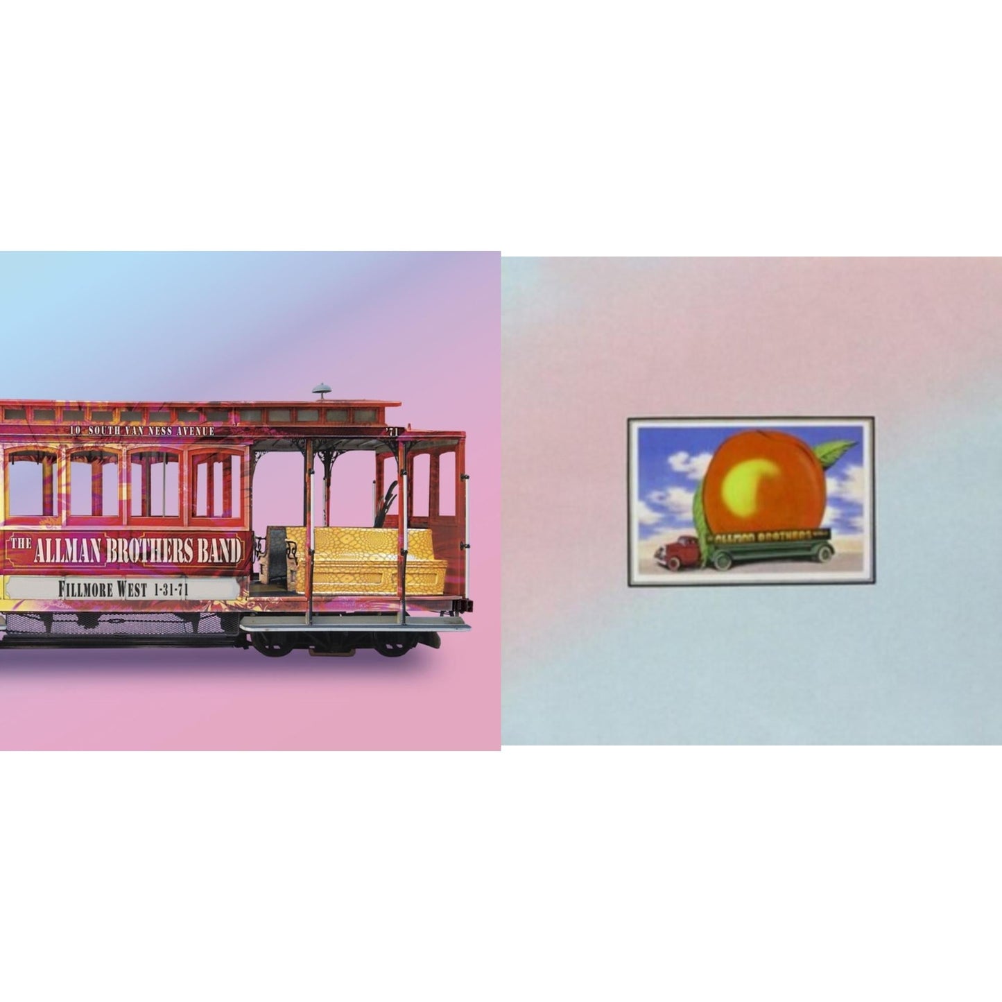 Allman Brothers Band - Eat A Peach (Light Pink & Light Blue LP Vinyl) & Fillmore West 1-31-71