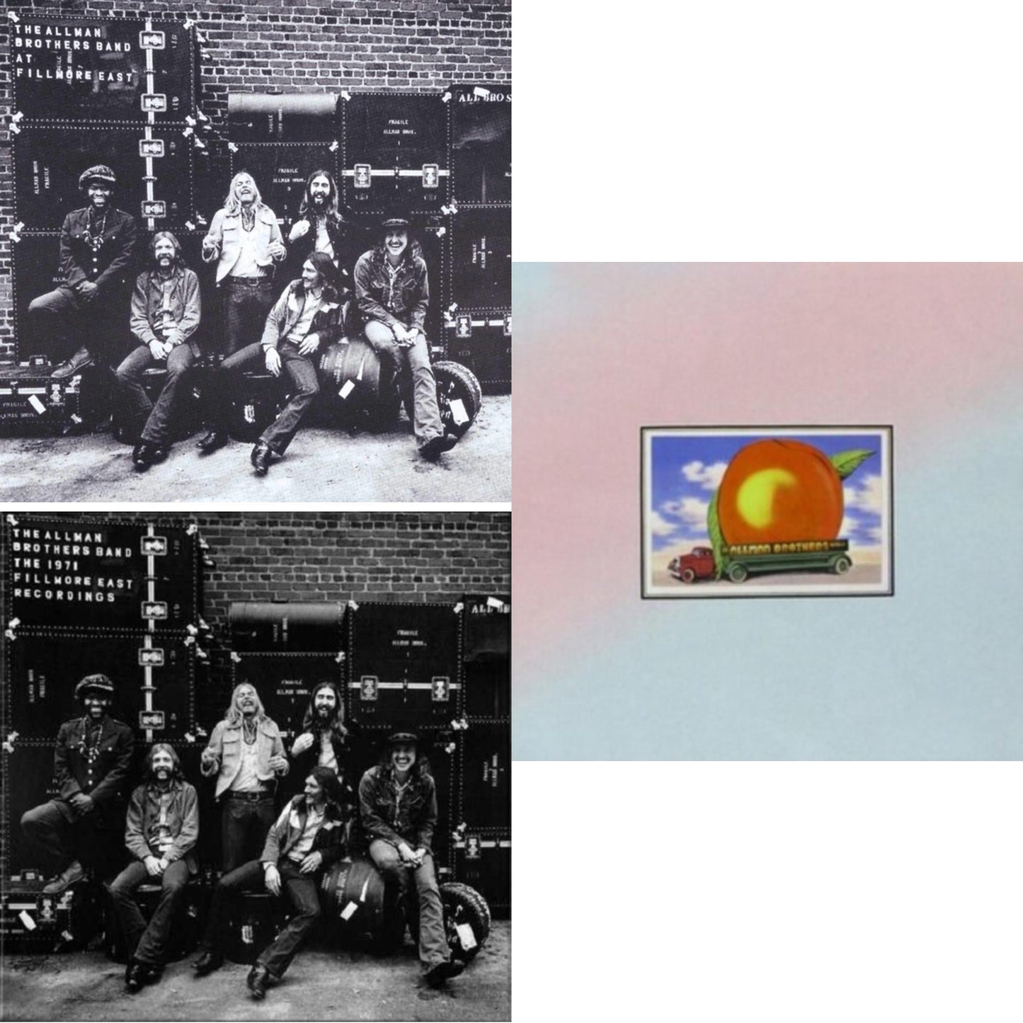 Allman Brothers Band - Live At Fillmore East & At Fillmore East (2LP) & Eat A Peach (Light Pink & Light Blue LP Vinyl)