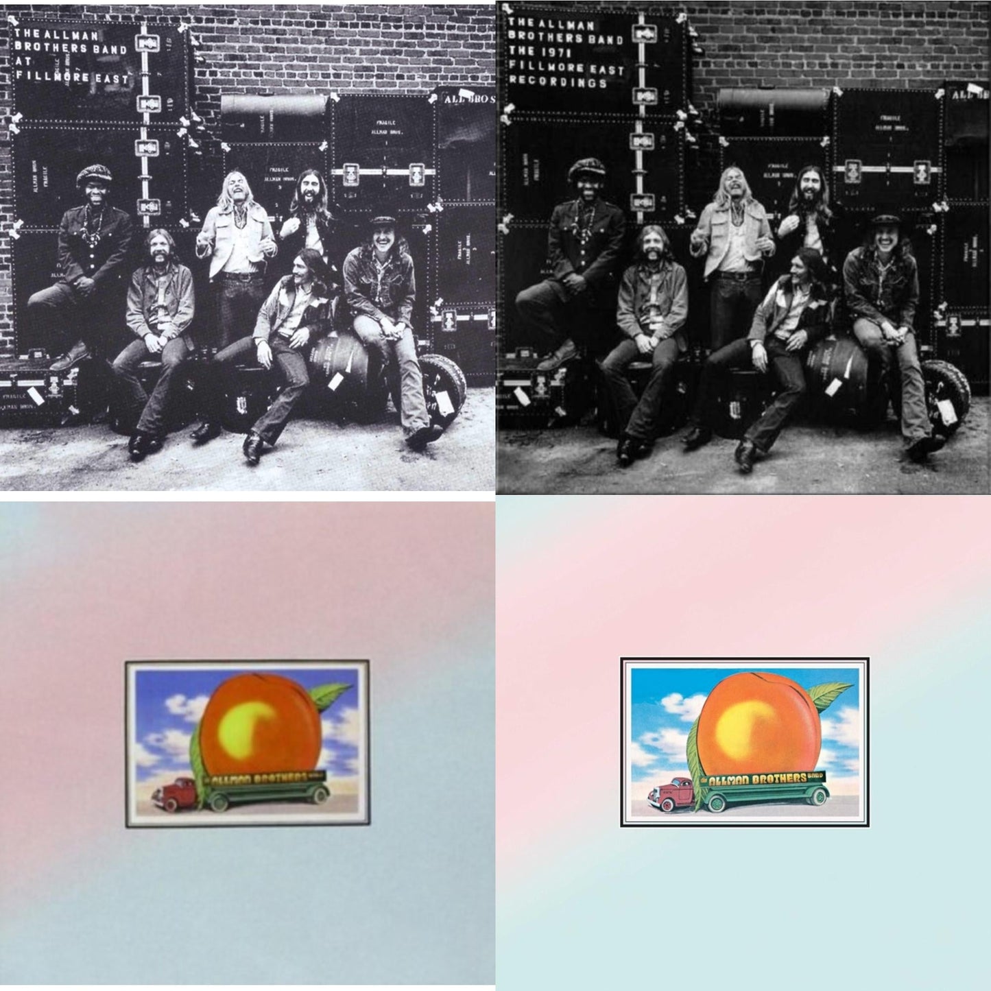 Allman Brothers Band - Live At Fillmore East & At Fillmore East (2LP) & Eat A Peach (Light Pink & Light Blue LP Vinyl) & Eat A Peach (2LP)