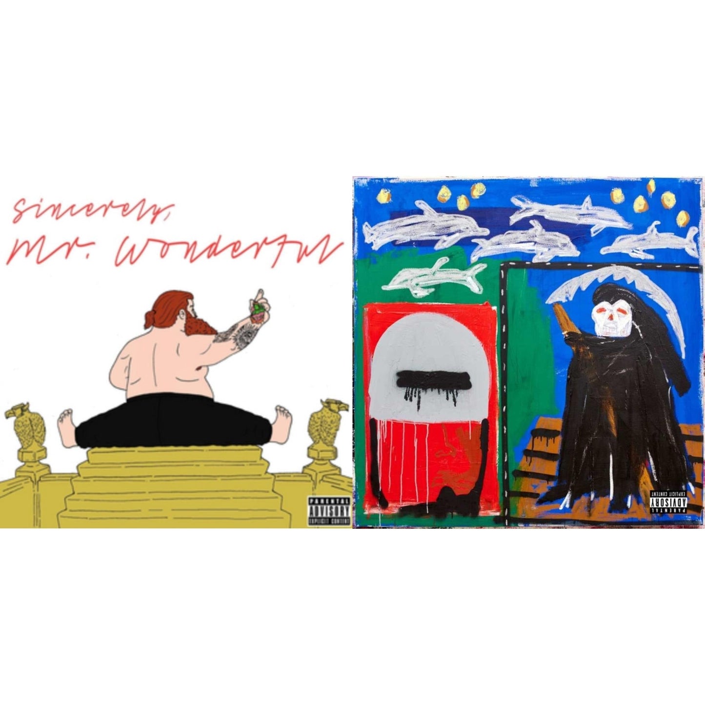 Action Bronson - Mr. Wonderful (X) & Only For Dolphins - LP Vinyl Bundle