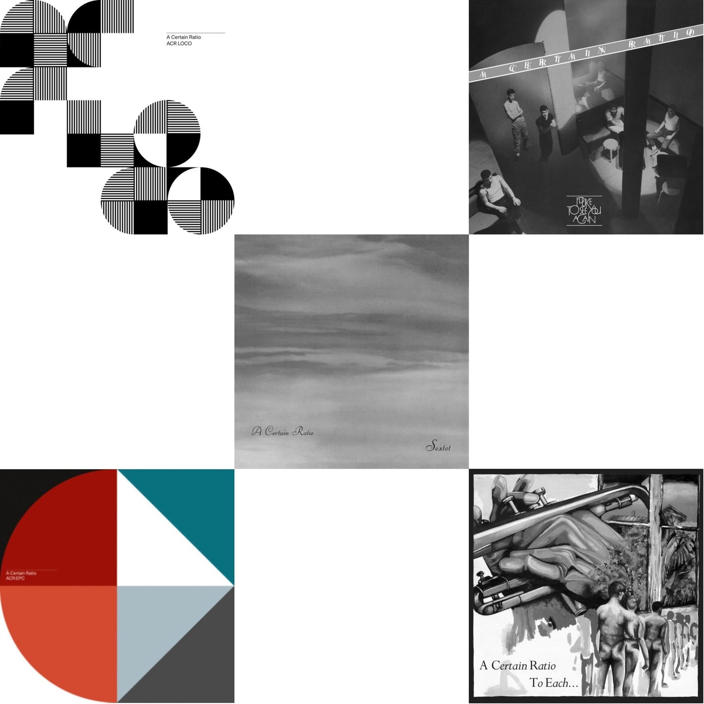 A Certain Ratio - Acr Loco (Limited Edition Color LP Vinyl) & Acr:Epc (Limited Edition/Cornflour Blue LP Vinyl) & Sextet (Limited Edition White LP Vinyl) & I'd Like To See You Again (Limited Edition White LP Vinyl) & To Each... (Limited Edition White