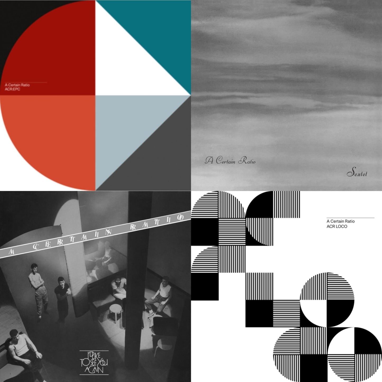A Certain Ratio - Acr:Epc (Limited Edition/Cornflour Blue LP Vinyl) & Sextet (Limited Edition White LP Vinyl) & I'd Like To See You Again (Limited Edition White LP Vinyl) & Acr Loco (Limited Edition Color LP Vinyl)