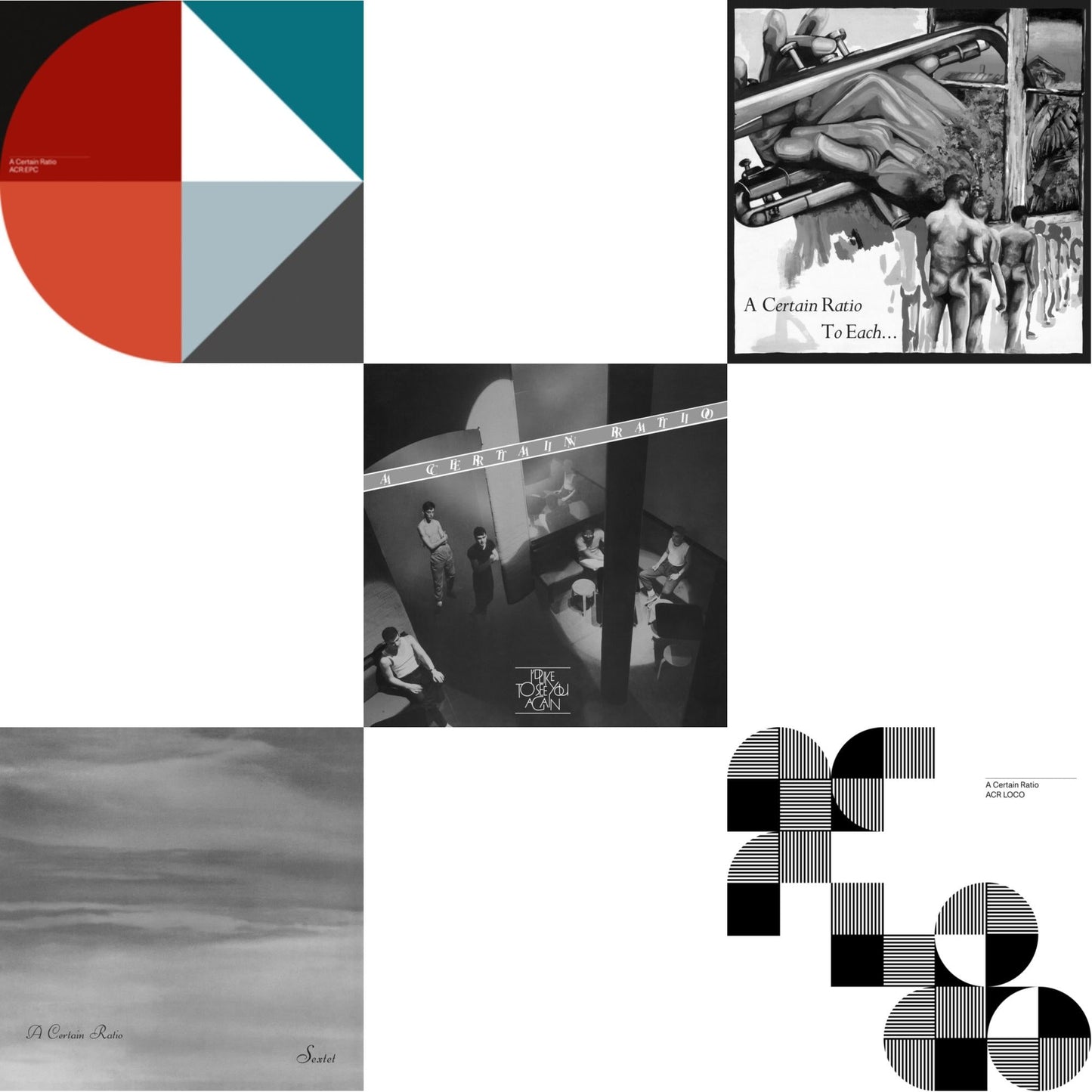 A Certain Ratio - Acr:Epc (Limited Edition/Cornflour Blue LP Vinyl) & Sextet (Limited Edition White LP Vinyl) & I'd Like To See You Again (Limited Edition White LP Vinyl) & To Each... (Limited Edition White LP Vinyl) & Acr Loco (Limited Edition Color