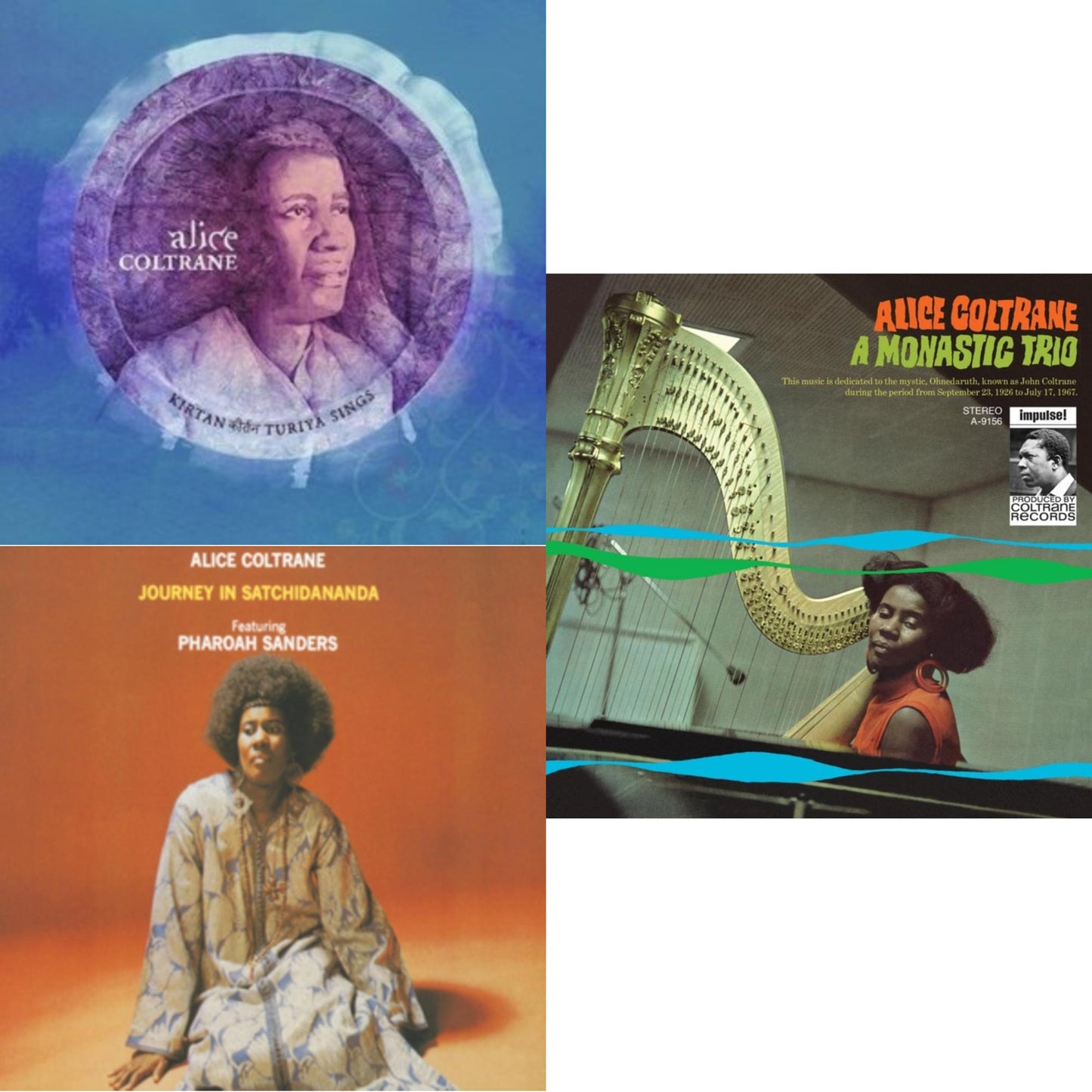 Alice Coltrane - Kirtan: Turiya Sings (2LP) & Journey In Satchidananda & Monastic Trio (Verve By Request Series)