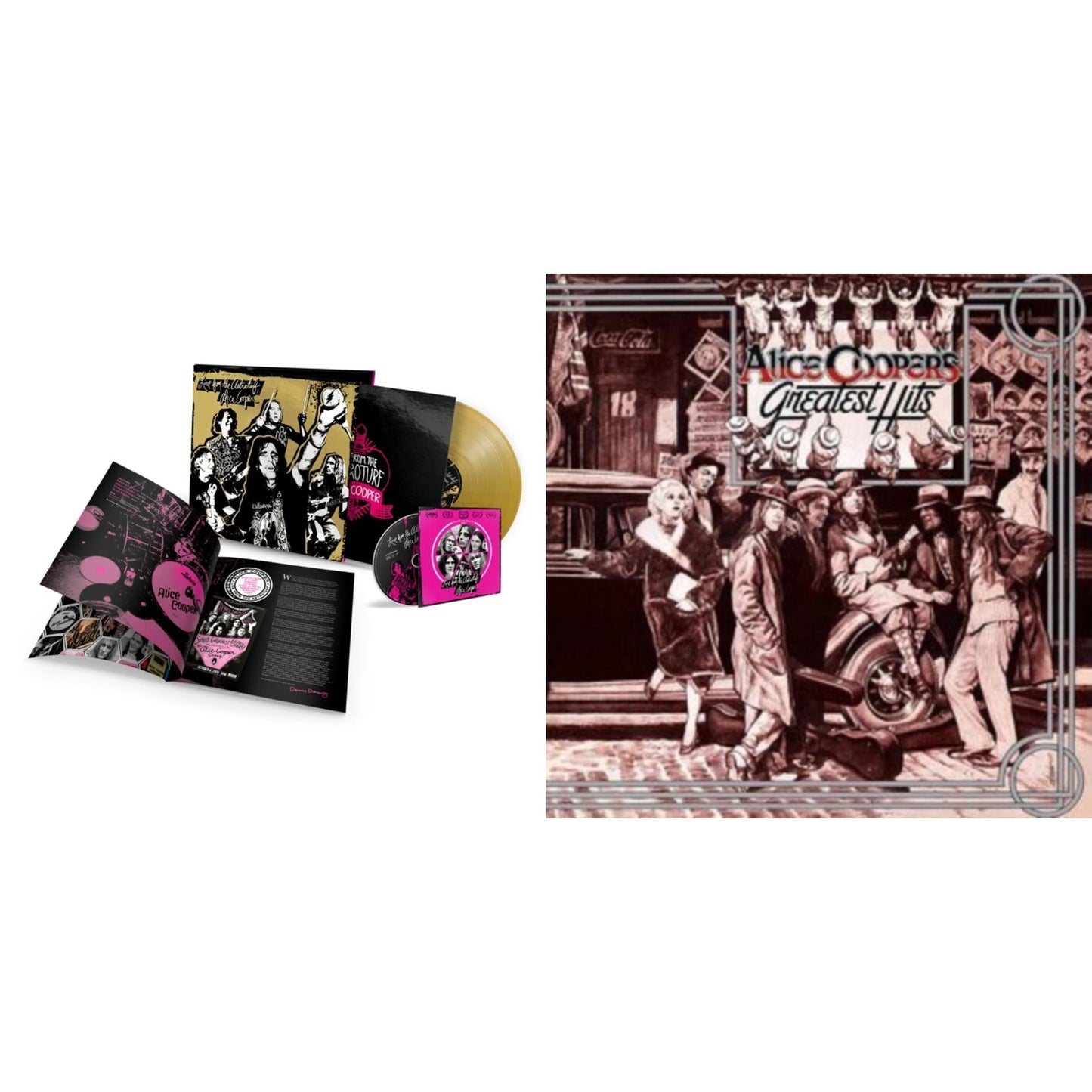 Alice Cooper - Live From The Astroturf (Gold LP Vinyl/DVD) & Alice Cooper's Greatest Hits (180G/Limited Anniversary Edition)