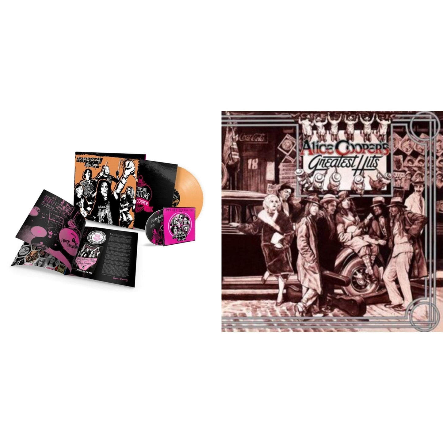 Alice Cooper - Live From The Astroturf (Apricoot LP Vinyl/DVD) & Alice Cooper's Greatest Hits (180G/Limited Anniversary Edition)