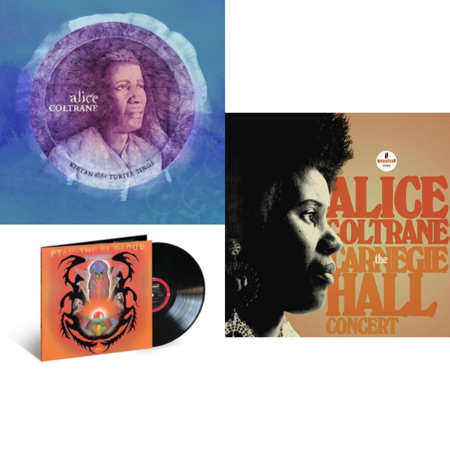 Alice Coltrane - Kirtan: Turiya Sings (2LP) & Ptah The El Daoud (Verve By Request Series) & Carnegie Hall Concert (2LP)