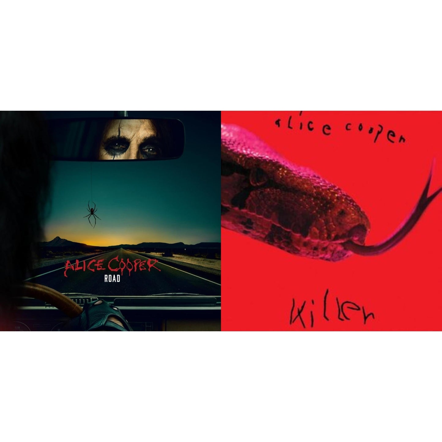 Alice Cooper - Road (Orange Marbled Vinyl/2LP/DVD) & Killer (180G/50Th Anniversary/Die Cut Gatefold/Calendar)