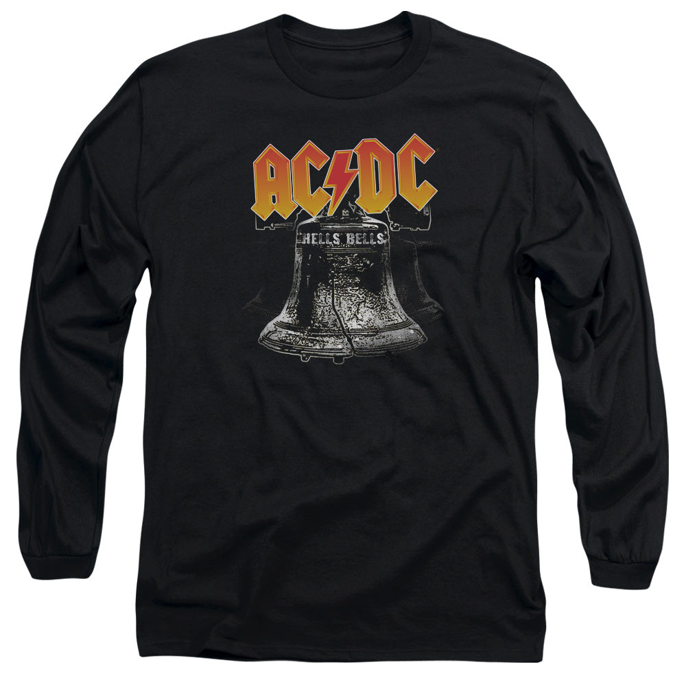 AC/DC Hells Bells Mens Long Sleeve Shirt Black Officially Licensed