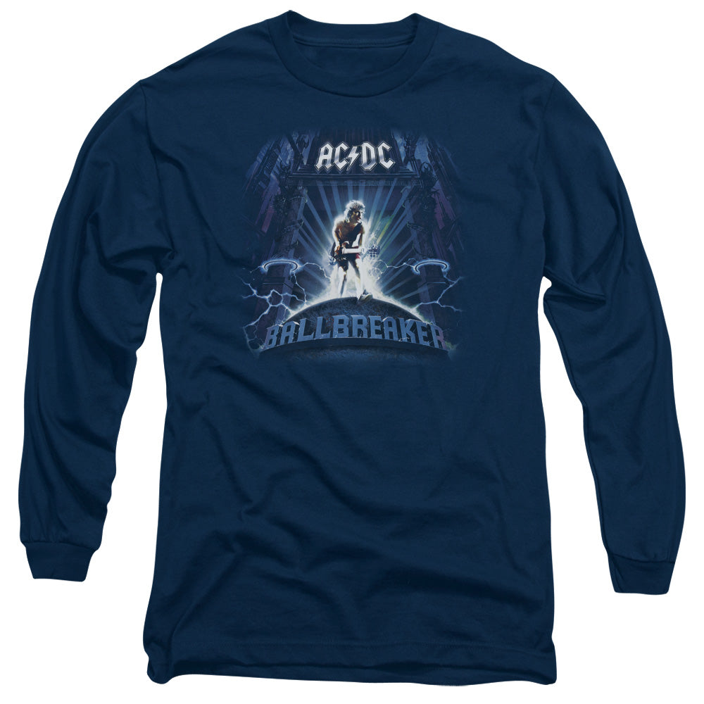 AC/DC Ballbreaker Mens Long Sleeve Shirt Navy Officially Licensed