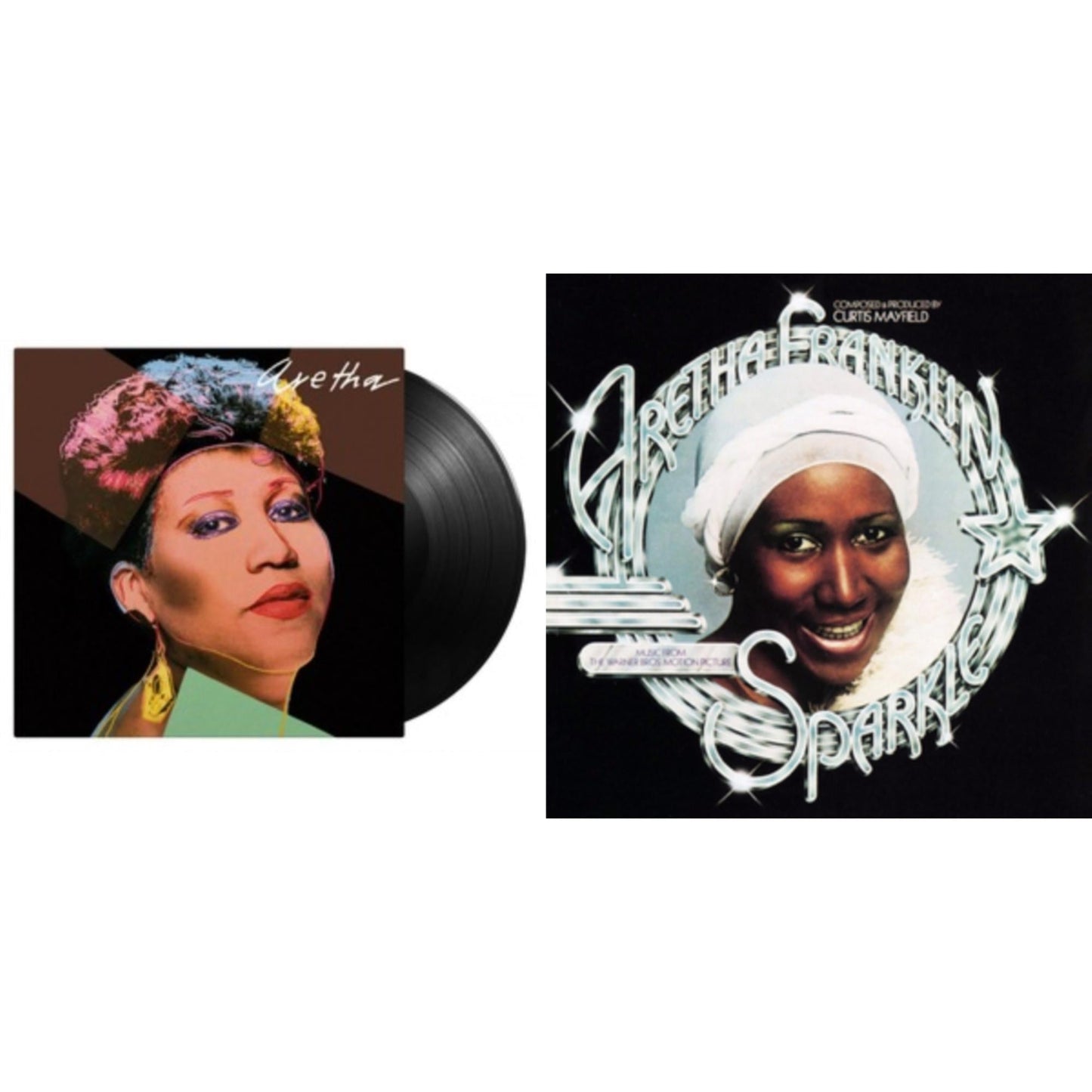 Aretha Franklin - Sparkle (Crystal Clear LP Vinyl) (Syeor) & Aretha (180G)
