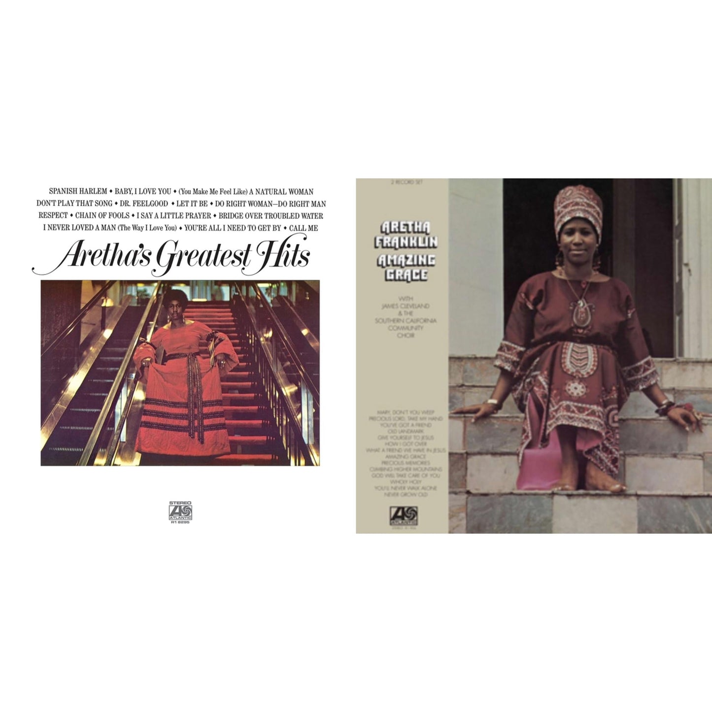Aretha Franklin - Greatest Hits & Amazing Grace - LP Vinyl Bundle