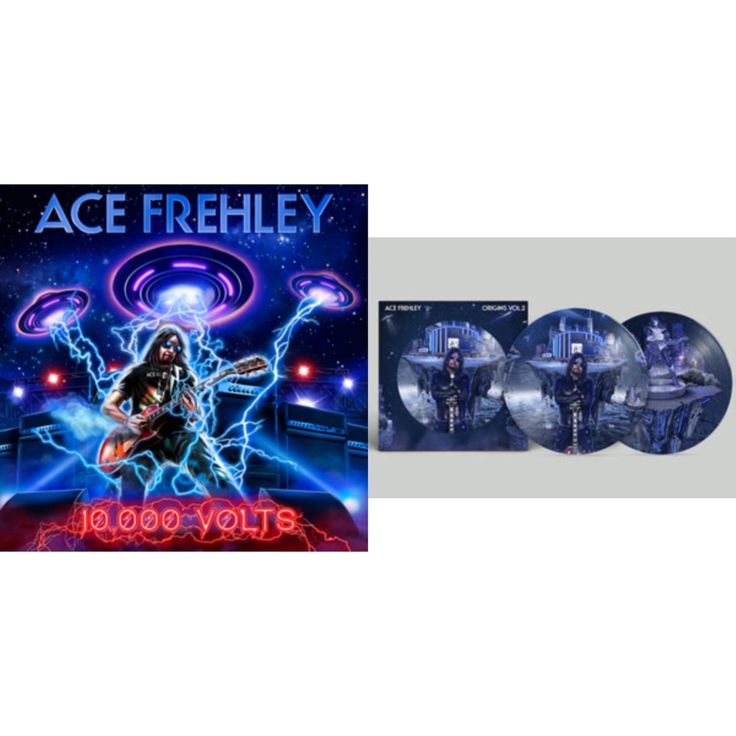 Ace Frehley - 10,000 Volts (Dragons Den LP Vinyl) & Origins: Vol. 2 (Picture Disc)