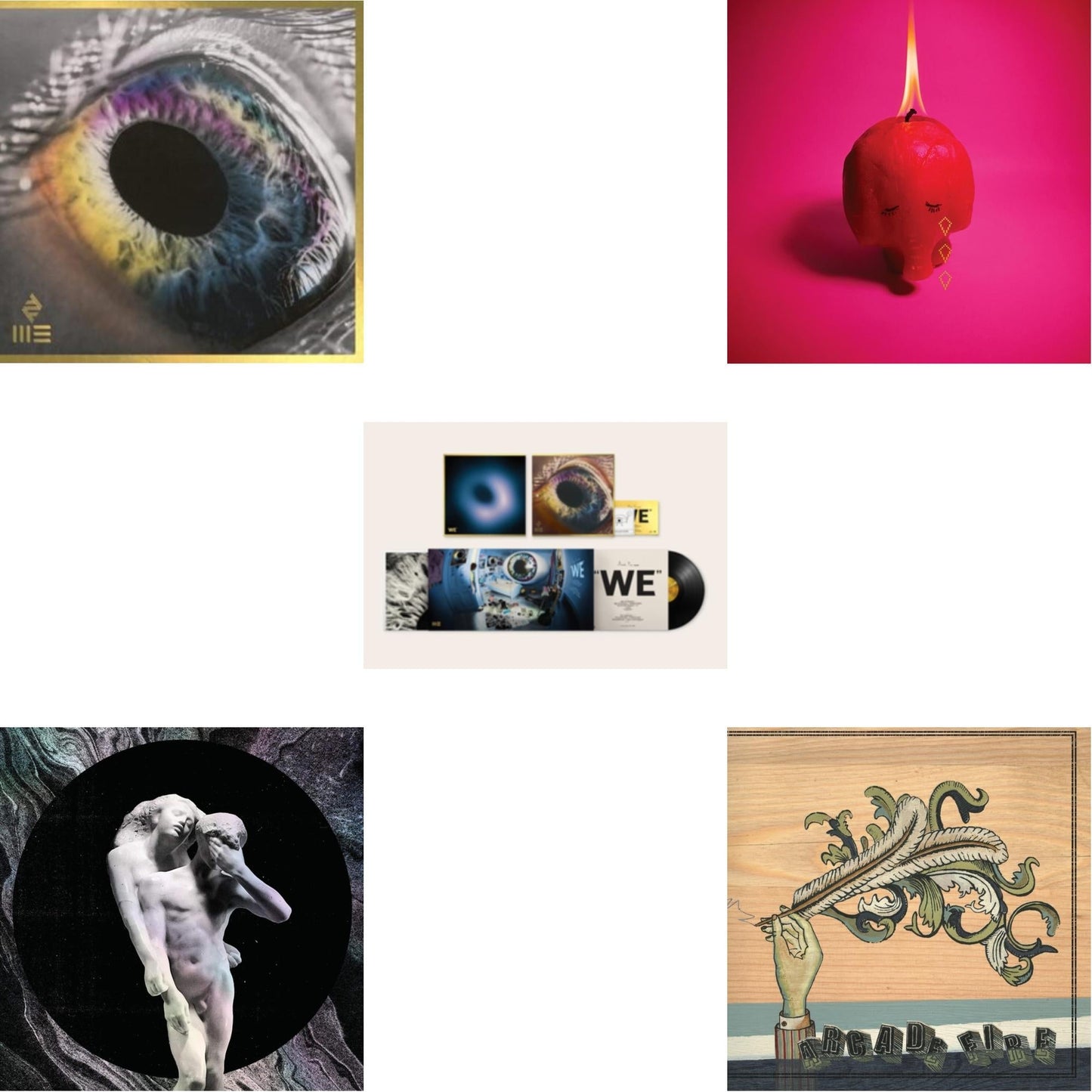 Arcade Fire - Reflektor (2LP/180G) & We (180G) & We (180G/White LP Vinyl) (I) & Pink Elephant & Funeral (150G/Gatefold)