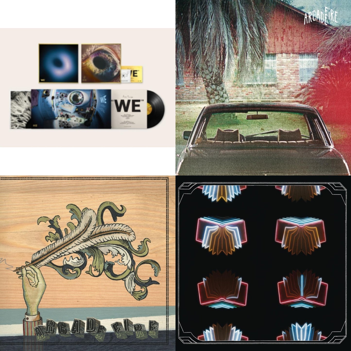 Arcade Fire - We (180G) & Suburbs (2LP/150G/Gatefold) & Funeral (150G/Gatefold) & Neon Bible (2LP/150G/Gatefold)