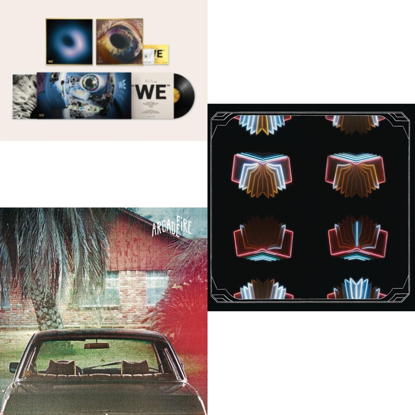 Arcade Fire - We (180G) & Neon Bible (2LP/150G/Gatefold) & Suburbs (2LP/150G/Gatefold)