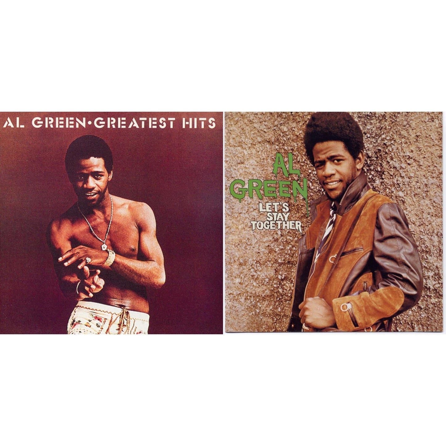 Al Green - Greatest Hits & Let's Stay Together - LP Vinyl Bundle