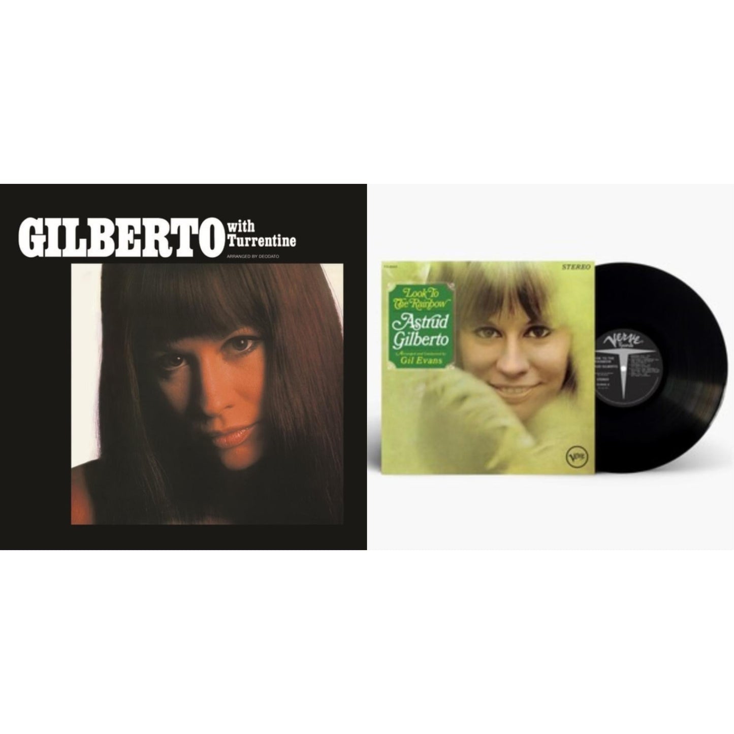 Astrud Gilberto - Gilberto With Turrentine & Look To The Rainbow (Verve By Request Series) - LP Vinyl Bundle