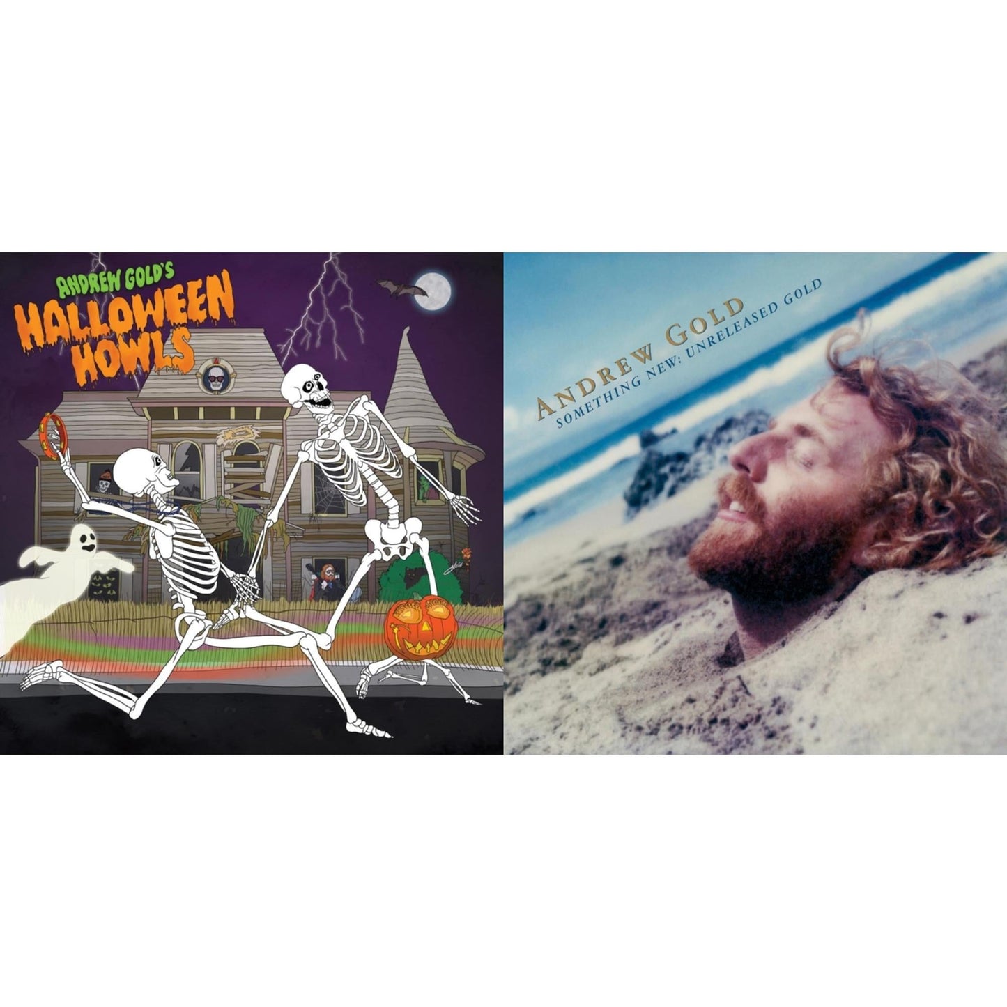 Andrew Gold - Something New: Unreleased Gold & Halloween Howls: Fun & Scary Music (Deluxe Edition) (Bone LP Vinyl)