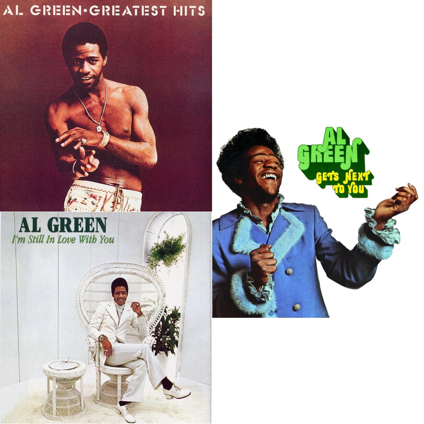 Al Green - Greatest Hits & I'm Still In Love With You & Gets Next To You - LP Vinyl Bundle
