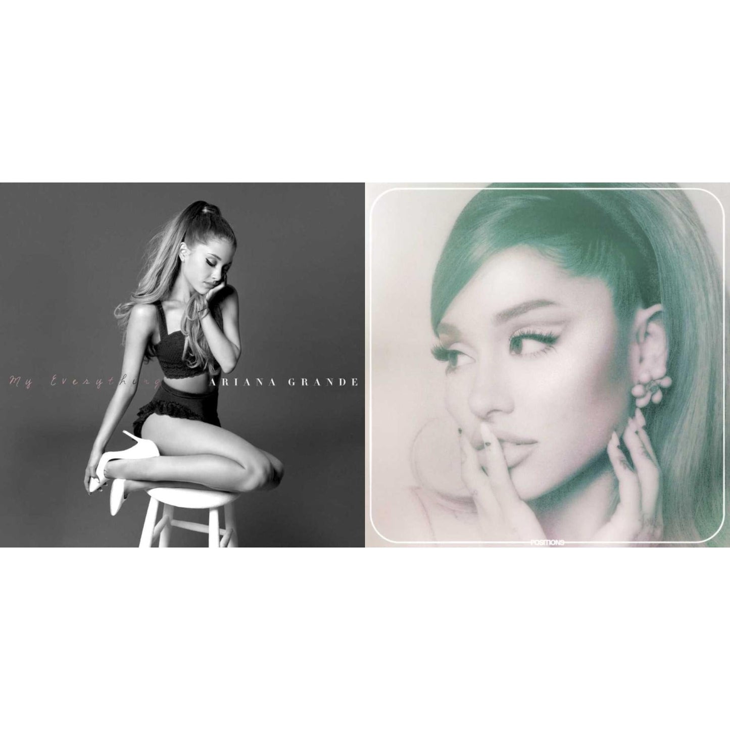 Ariana Grande - Positions (Coke Bottle Clear LP Vinyl) & My Everything