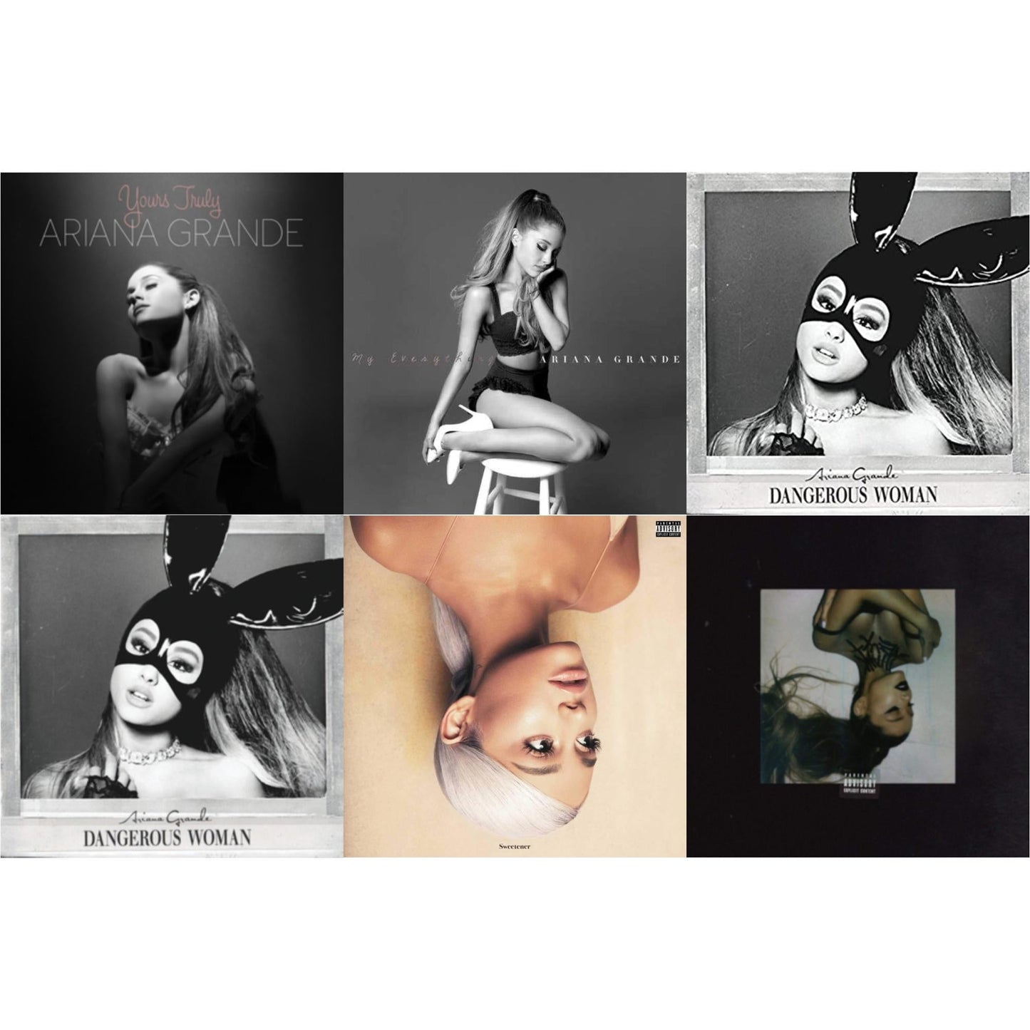 Ariana Grande - Yours Truly & My Everything & Dangerous Woman & Dangerous Woman & Sweetener & Thank U Next (X) - CD Bundle