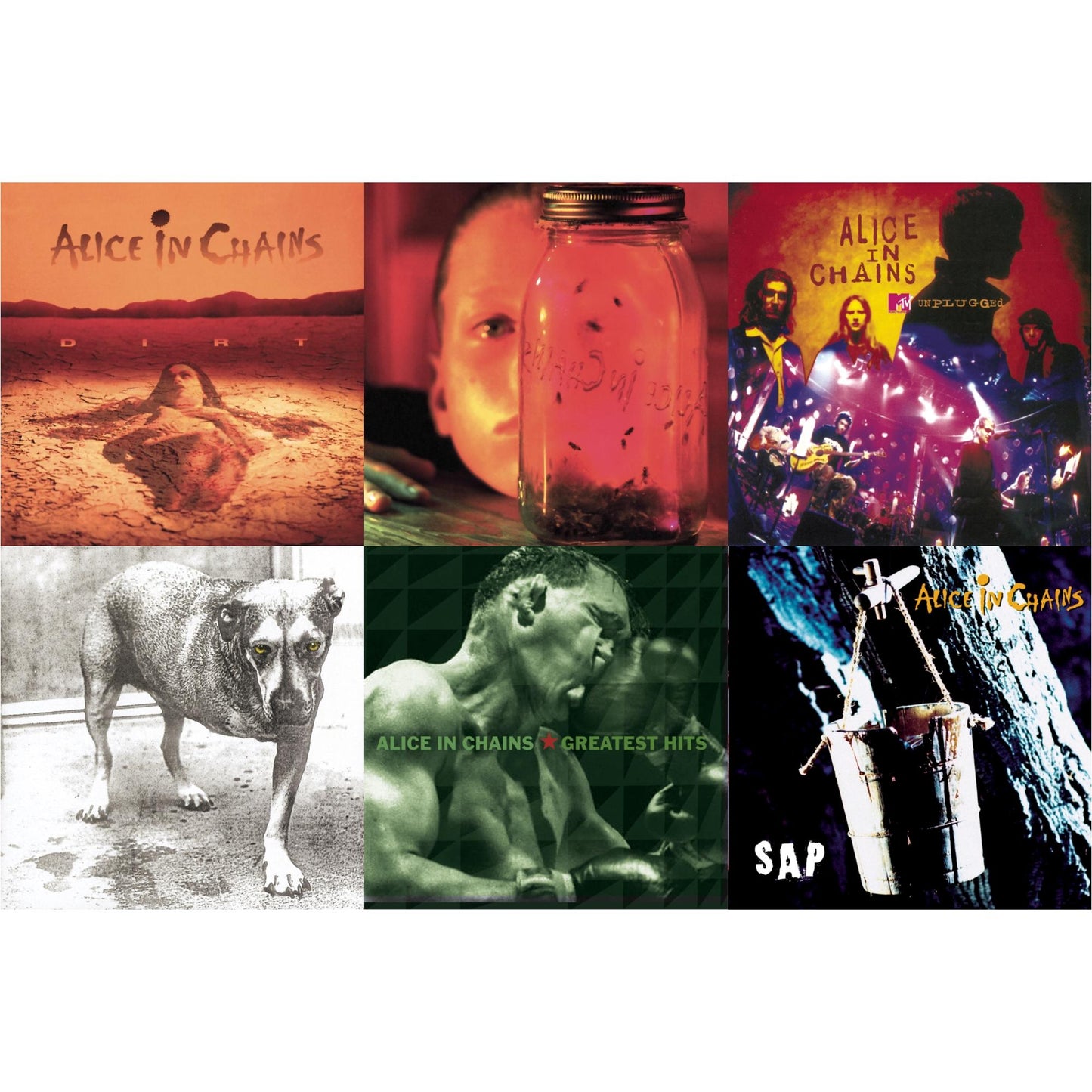 Alice In Chains - Dirt & Jar Of Flies & Greatest Hits & Unplugged & Sap & Alice In Chains - CD Bundle