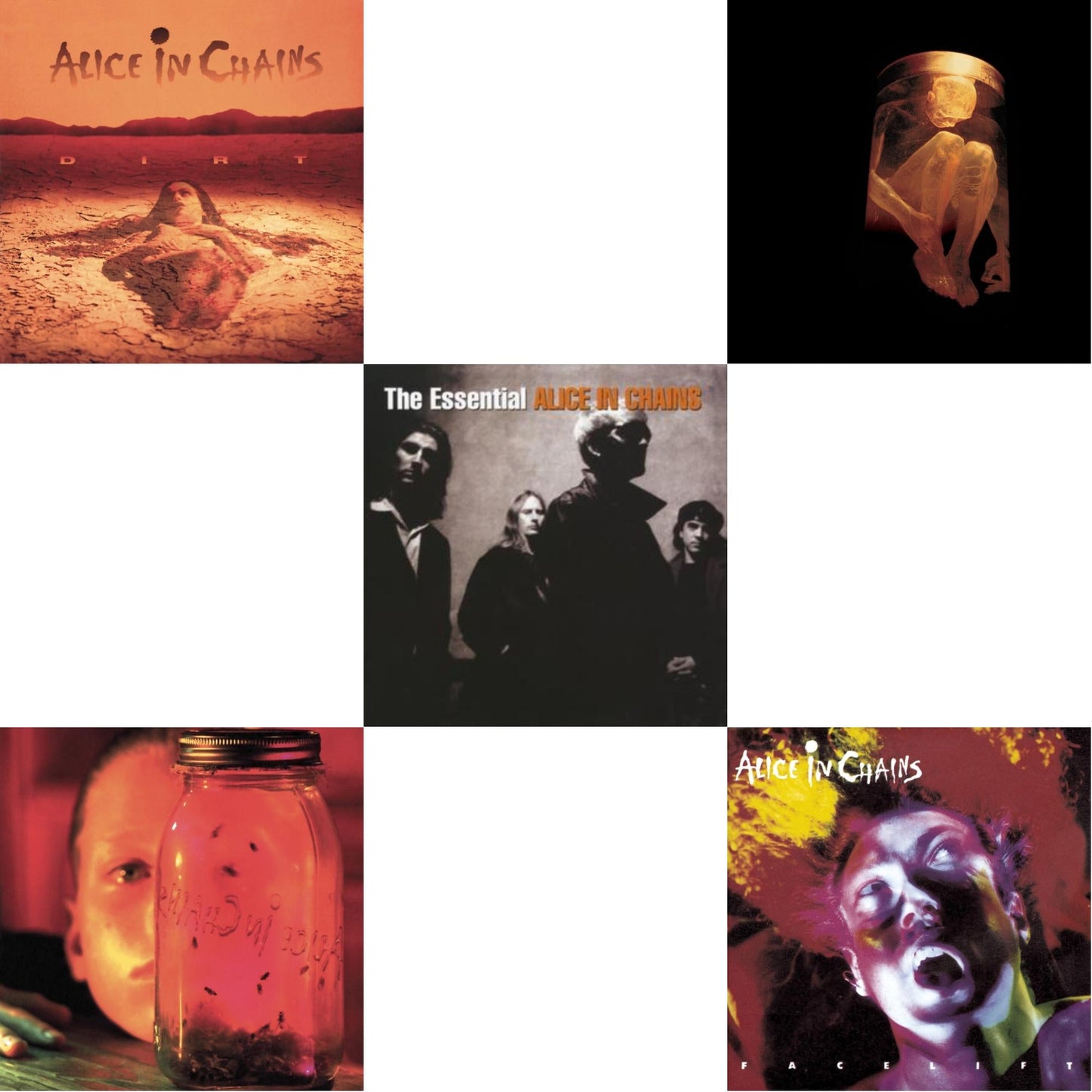 Alice In Chains - Dirt & Jar Of Flies & Essential Alice In Chains & Nothing Safe: Best Of The Box & Facelift - CD Bundle