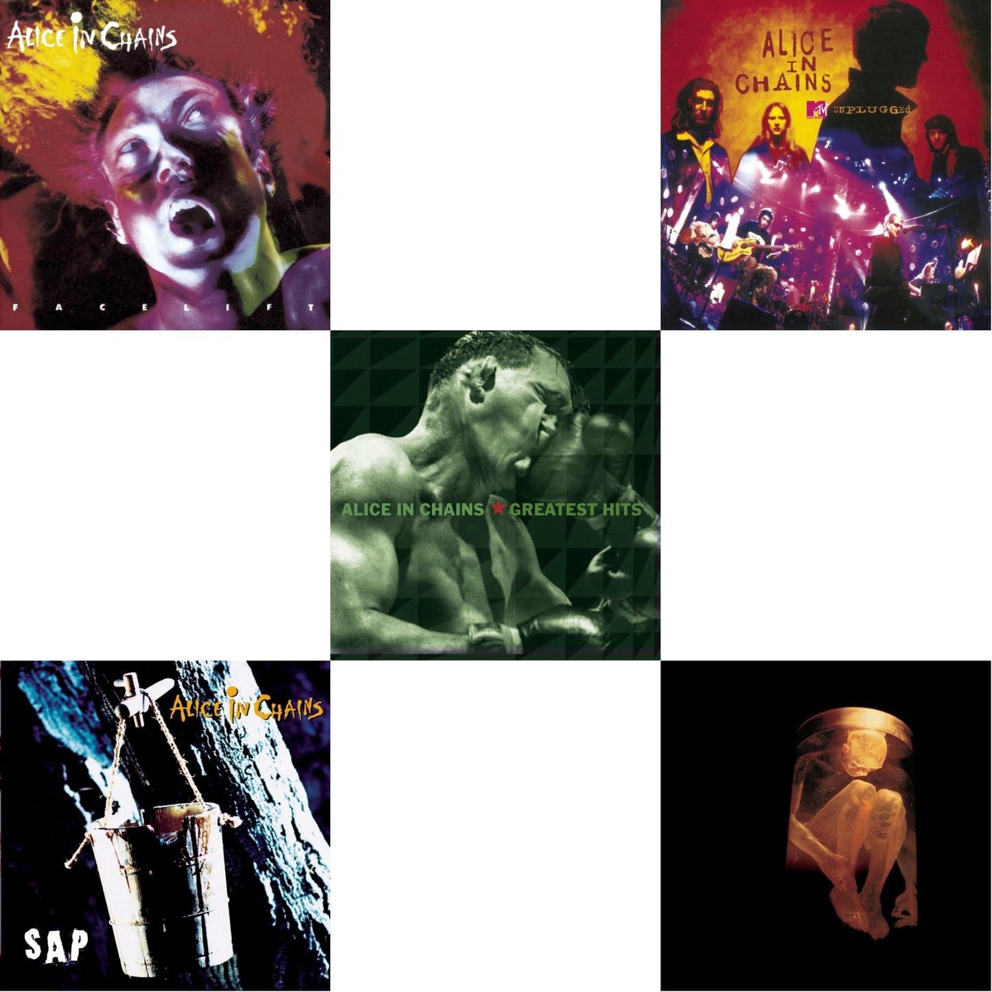 Alice In Chains - Greatest Hits & Unplugged & Sap & Nothing Safe: Best Of The Box & Facelift - CD Bundle