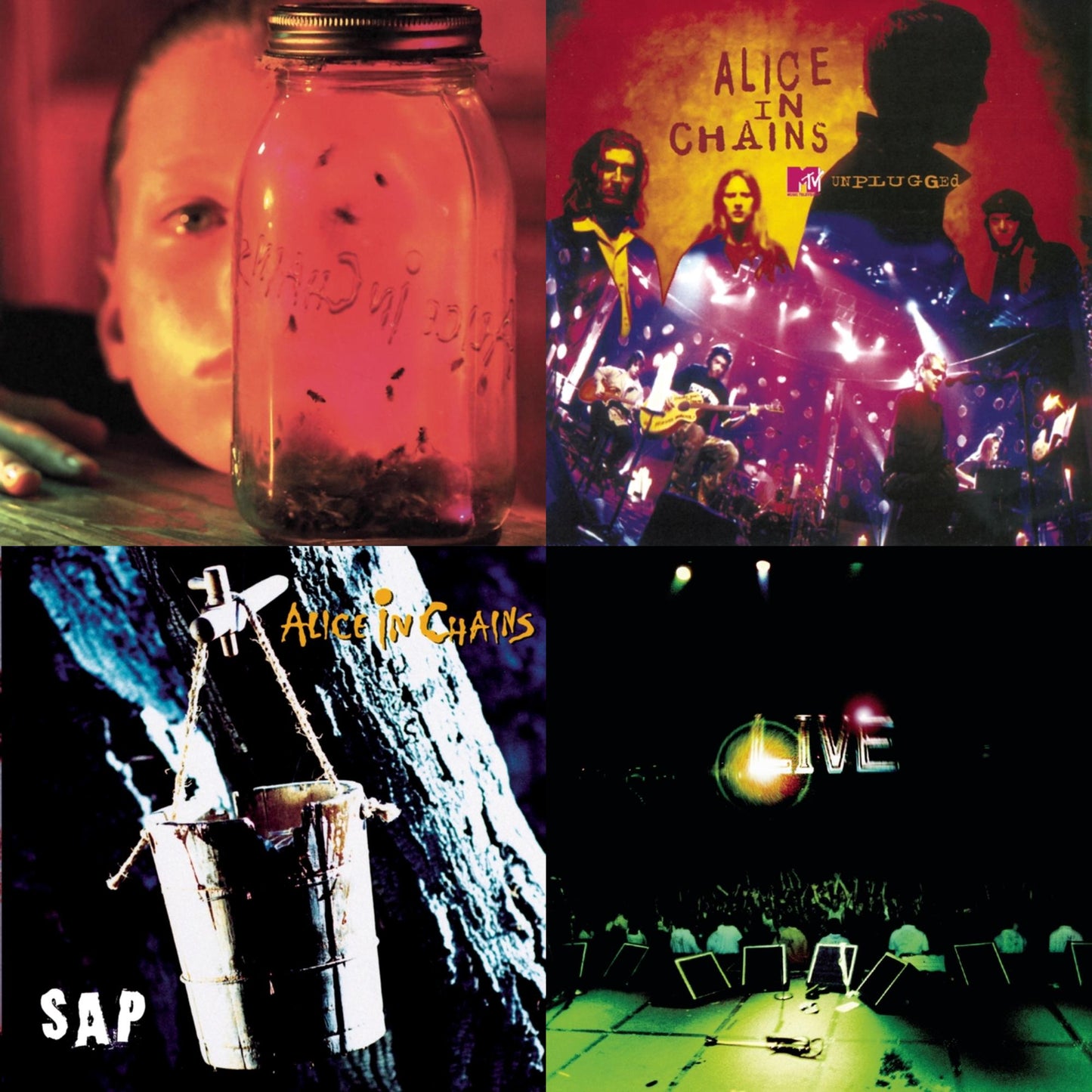 Alice In Chains - Jar Of Flies & Unplugged & Sap & Live - CD Bundle