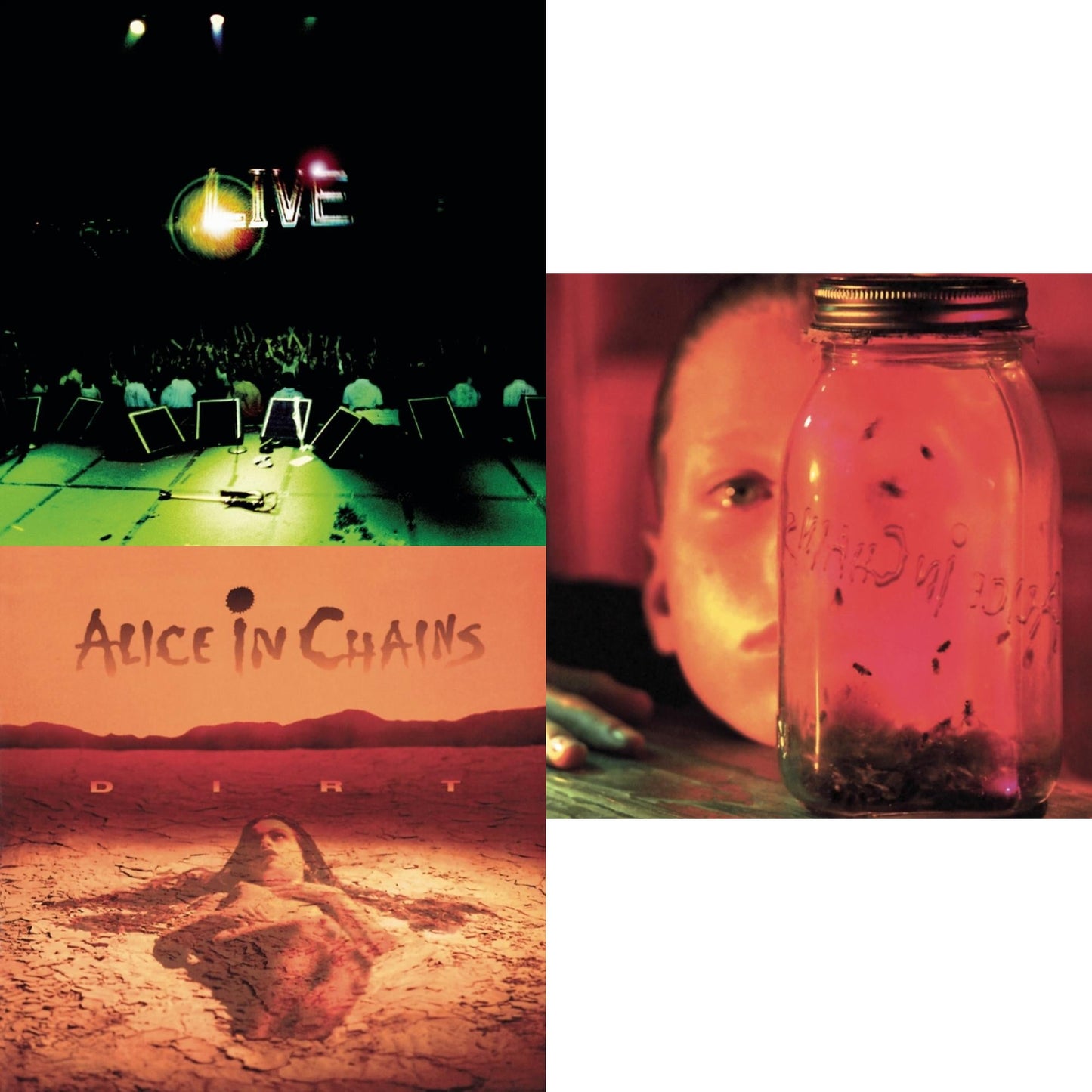 Alice In Chains - Dirt & Jar Of Flies & Live - CD Bundle