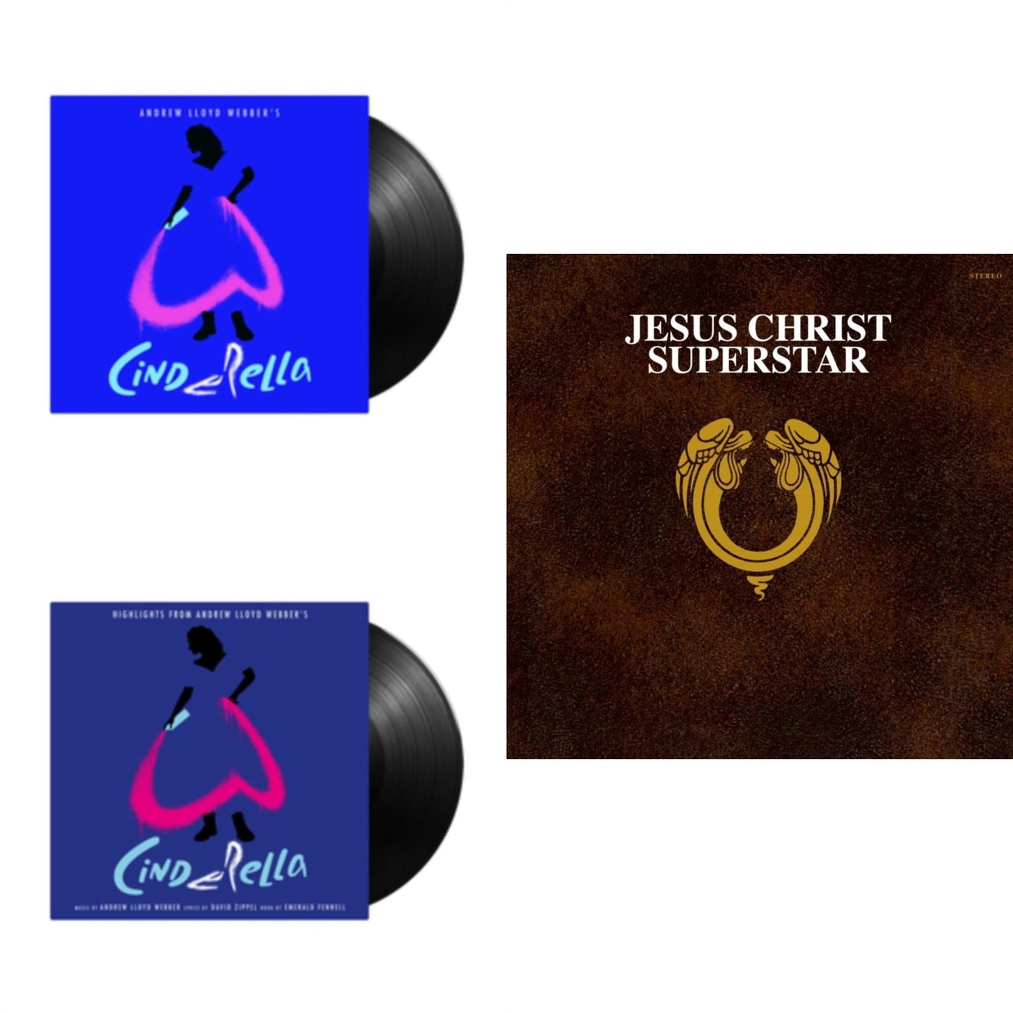 Andrew Lloyd Webber - Jesus Christ Superstar (50Th Anniversary/2LP) & Andrew Lloyd Webber’S Cinderella (3LP) & Highlights From Andrew Lloyd Webber’S Cinderella