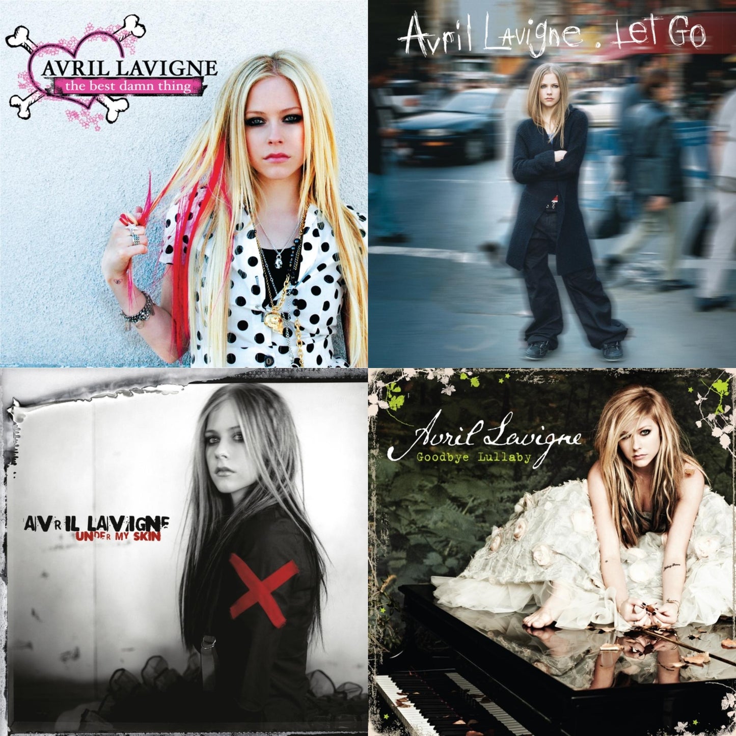 Avril Lavigne - Best Damn Thing (2LP) & Let Go (2LP) & Under My Skin & Goodbye Lullaby (2LP)