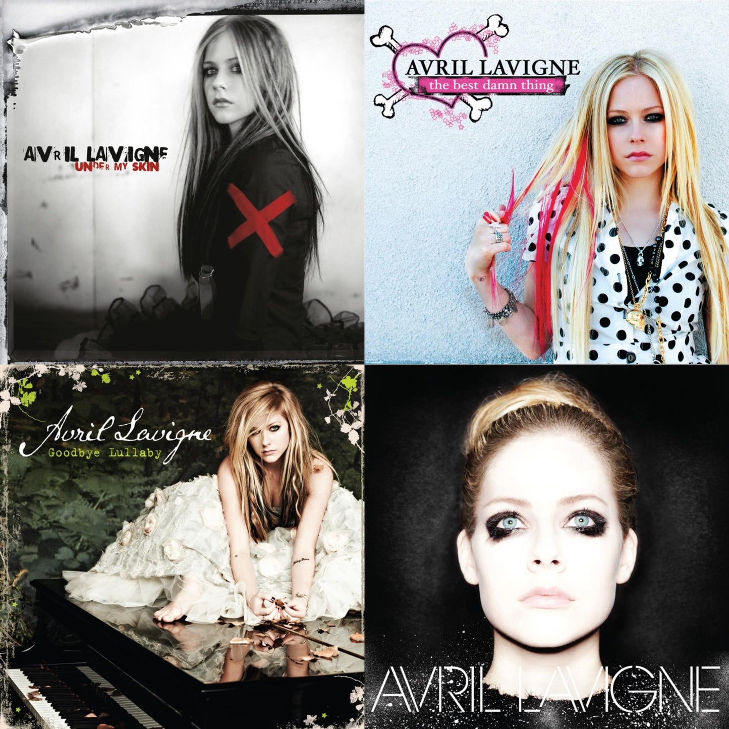 Avril Lavigne - Under My Skin & Best Damn Thing (2LP) & Goodbye Lullaby (2LP) & Avril Lavigne (2LP)