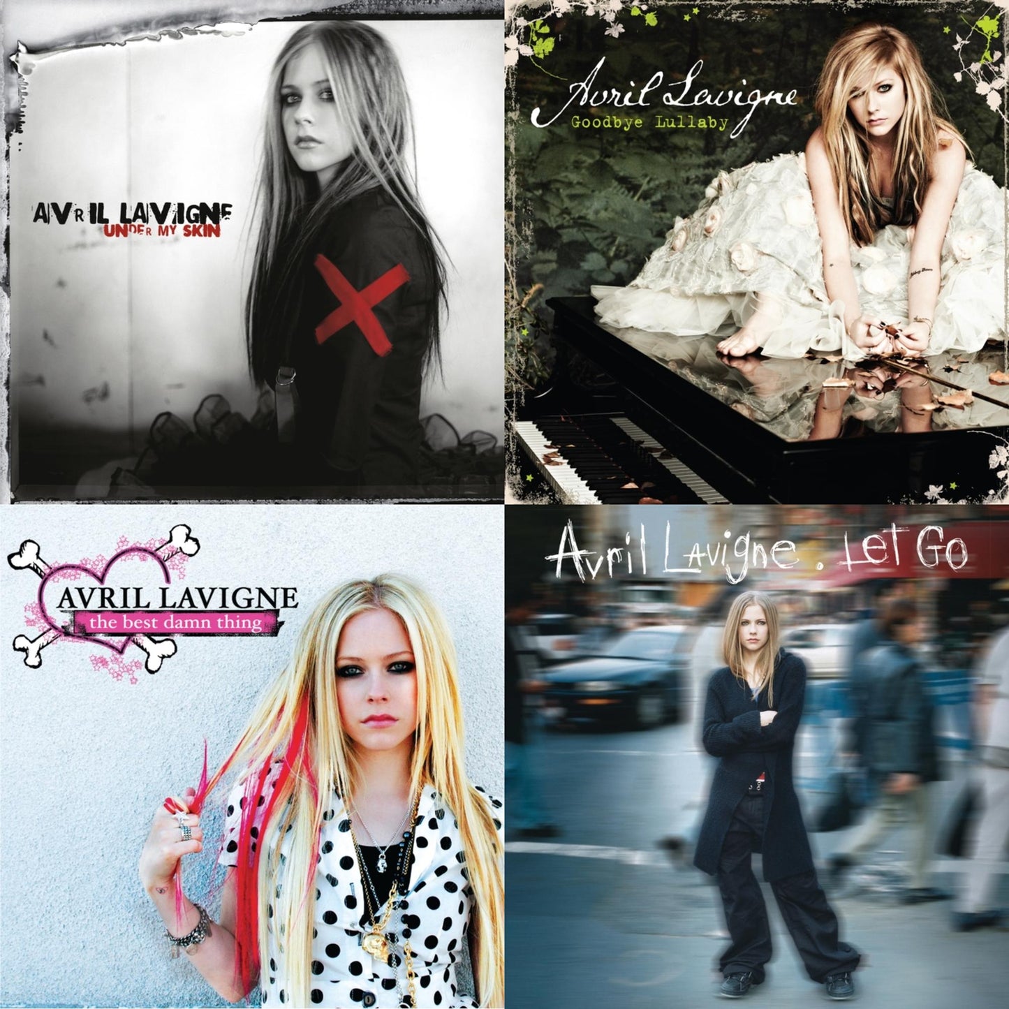 Avril Lavigne - Under My Skin & Goodbye Lullaby (2LP) & Best Damn Thing (2LP) & Let Go (2LP)