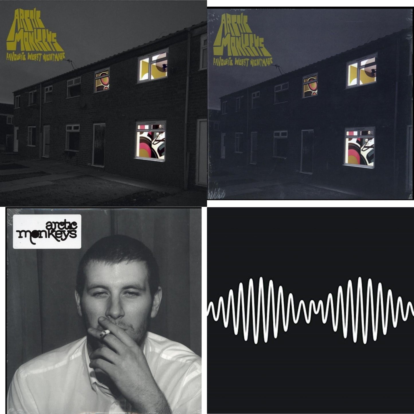 Arctic Monkeys - Favourite Worst Nightmare & Favourite Worst Nightmare (Gatefold) & Whatever People Say I Am That's What I Am Not & Am (Dl Card) - LP Vinyl Bundle