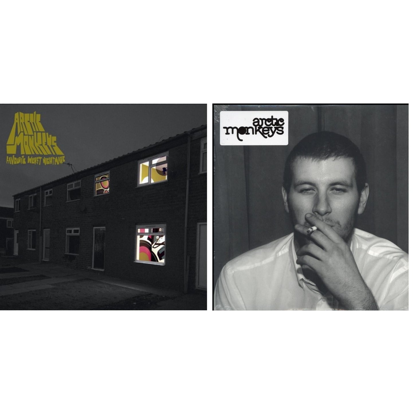 Arctic Monkeys - Favourite Worst Nightmare (Gatefold) & Whatever People Say I Am That's What I Am Not - LP Vinyl Bundle