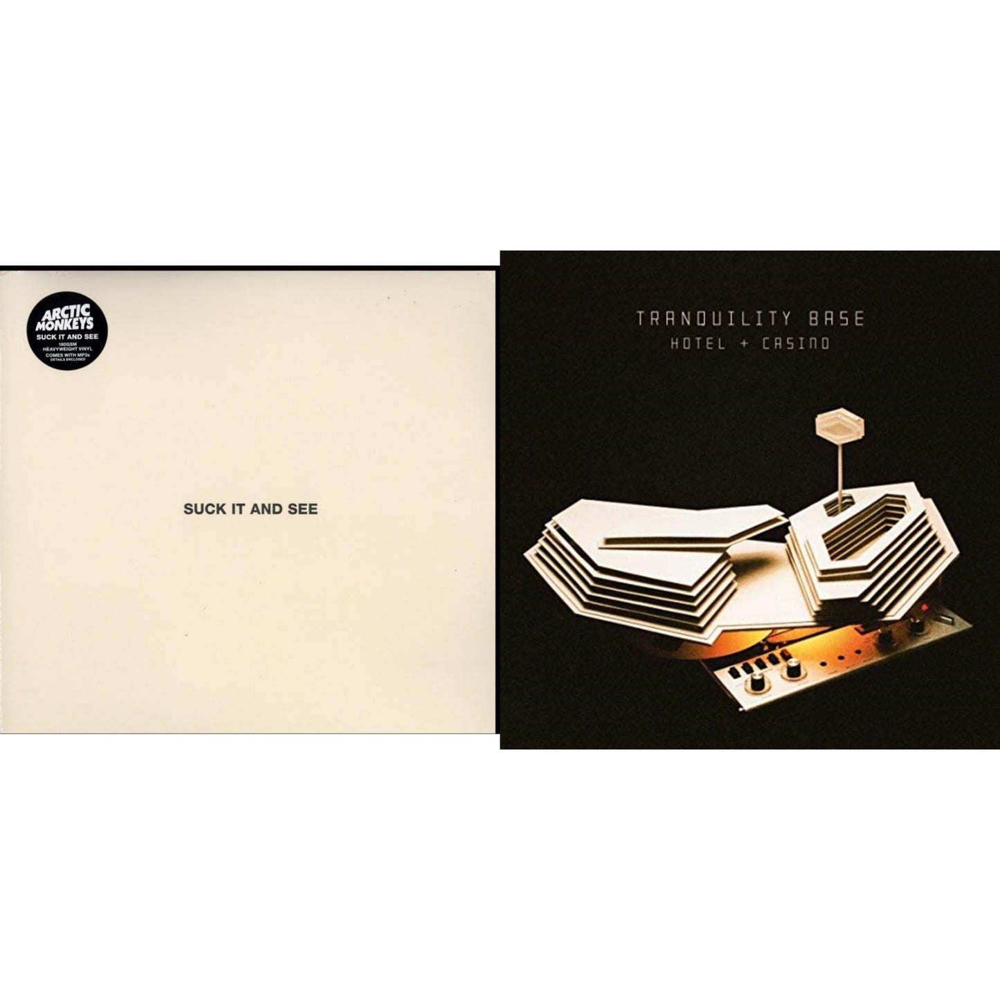 Arctic Monkeys - Suck It & See (Dl Card) & Tranquility Base Hotel & Casino (Dl Card) - LP Vinyl Bundle