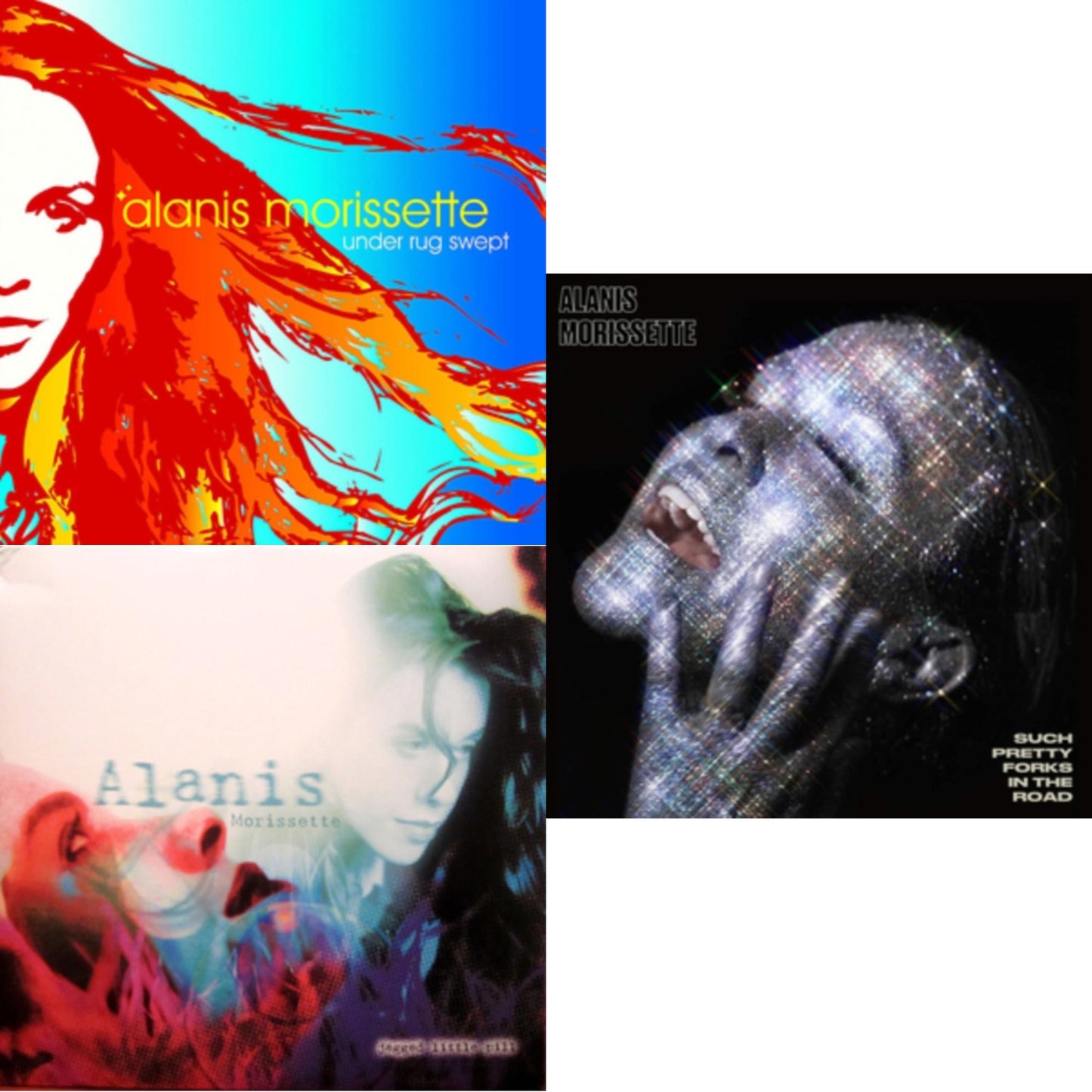 Alanis Morissette - Jagged Little Pill & Such Pretty Forks In The Road & Under Rug Swept (180G) - LP Vinyl Bundle