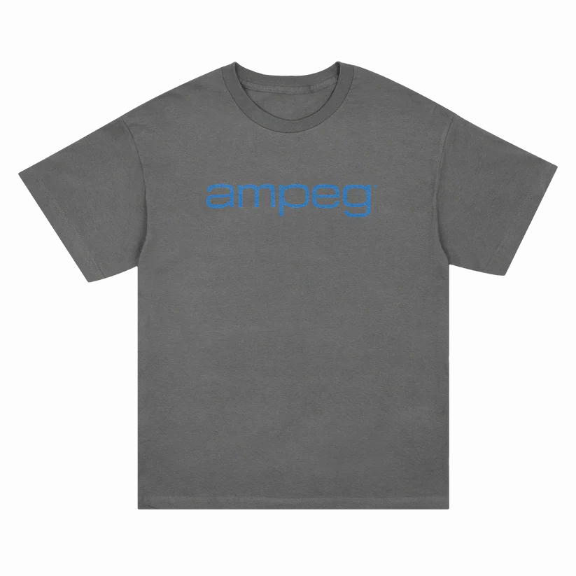 Ampeg Vintage Blueline Logo Tee Shirt Grey