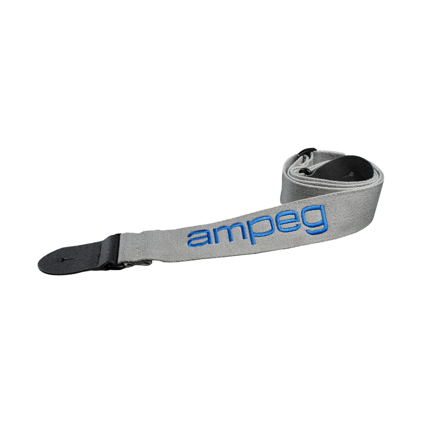 Ampeg Grey 2" Cotton Vintage Guitar Strap