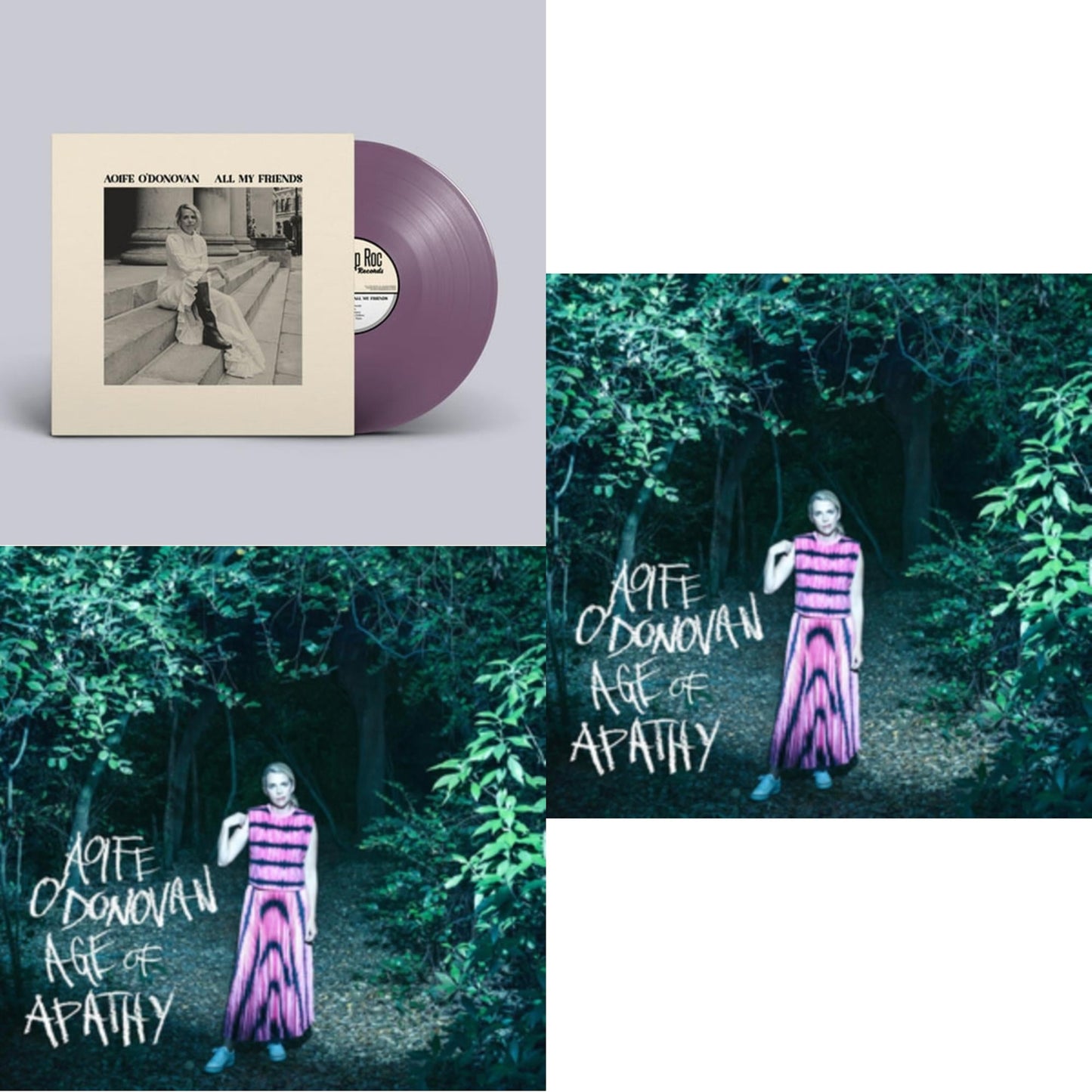 Aoife O'donovan - Age Of Apathy (Bone Color LP Vinyl/Dl Card) & Age Of Apathy (Deluxe/2LP/Tye-Dye Vinyl) & All My Friends (Opaque Violet LP Vinyl)